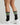 Crew cotton tennis sock with fluorescent stripes