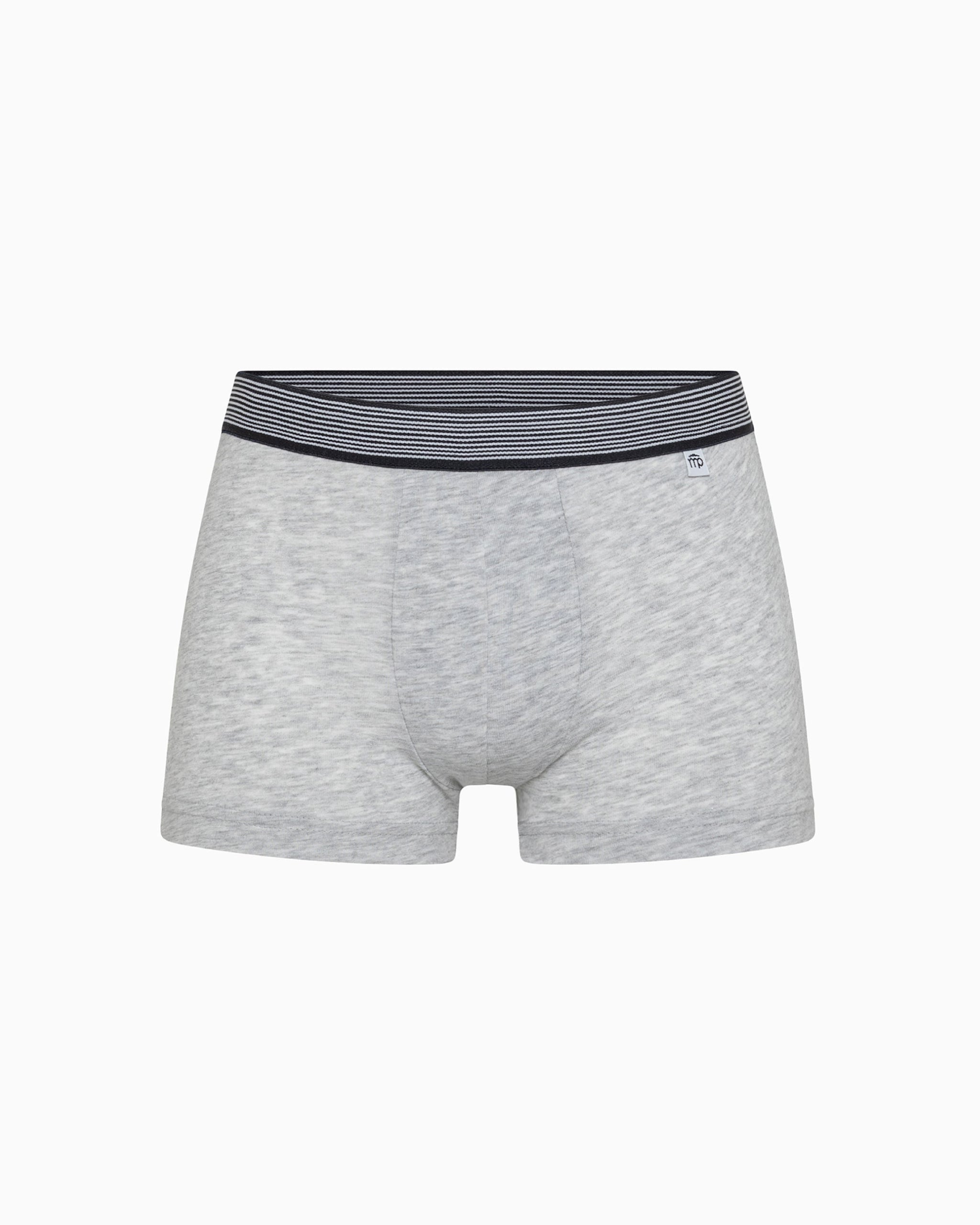 Jungen-Boxershorts aus Bio-Baumwolle mit gestreiftem Gummizug