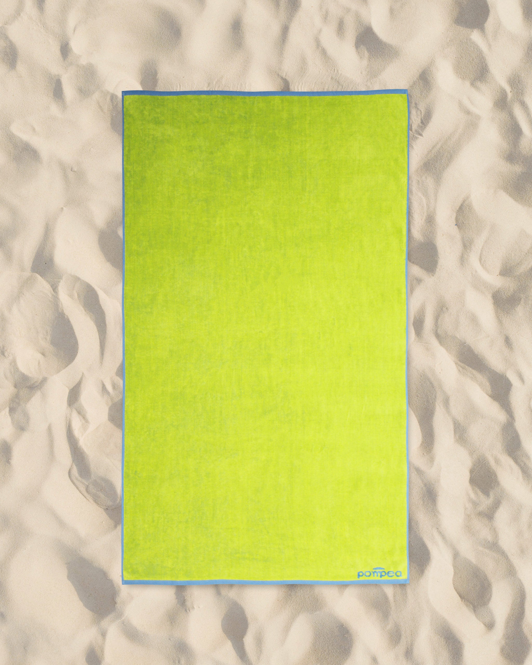 Lime beach towel