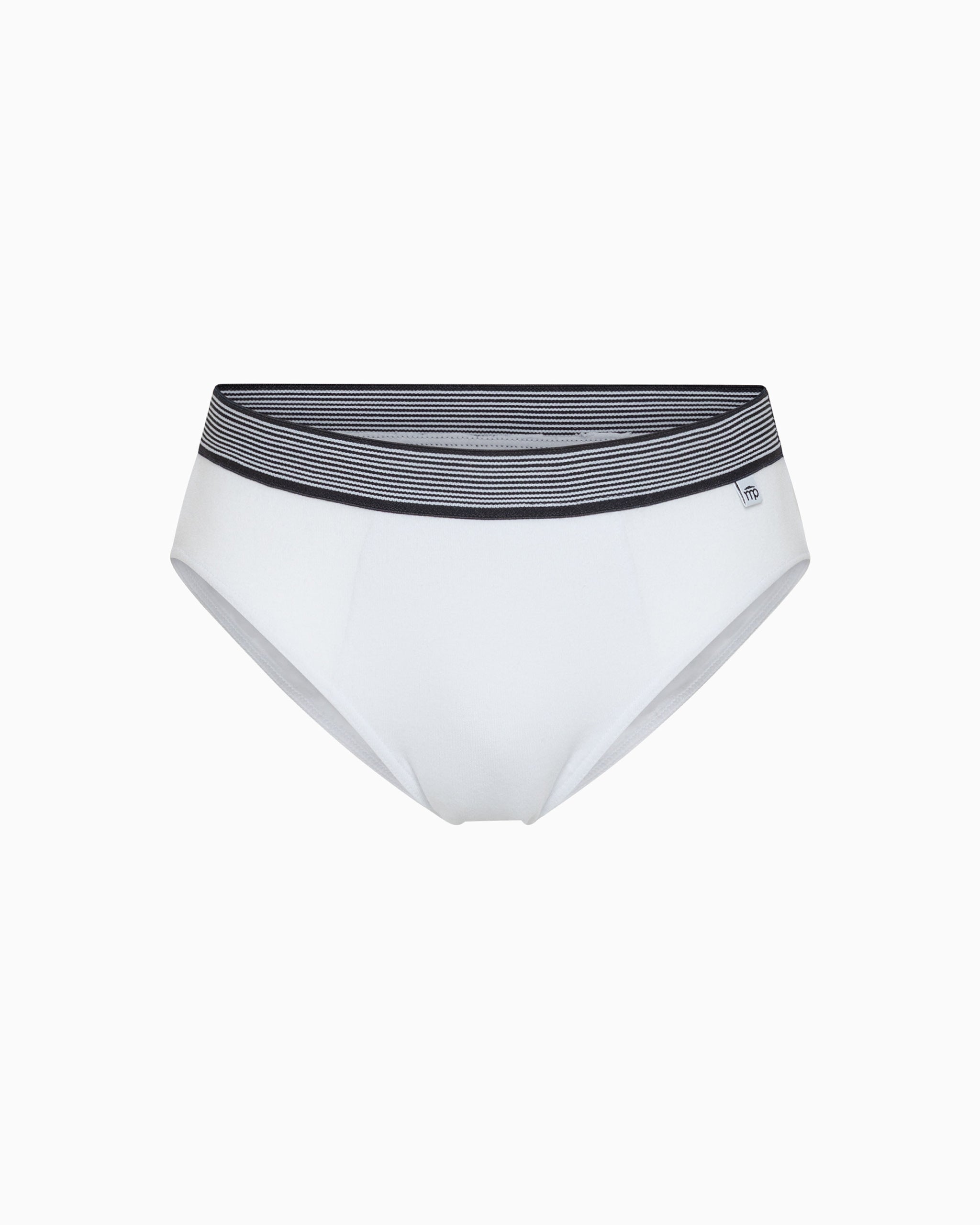 Jungen-Slip aus Bio-Baumwolle mit gestreiftem Gummizug