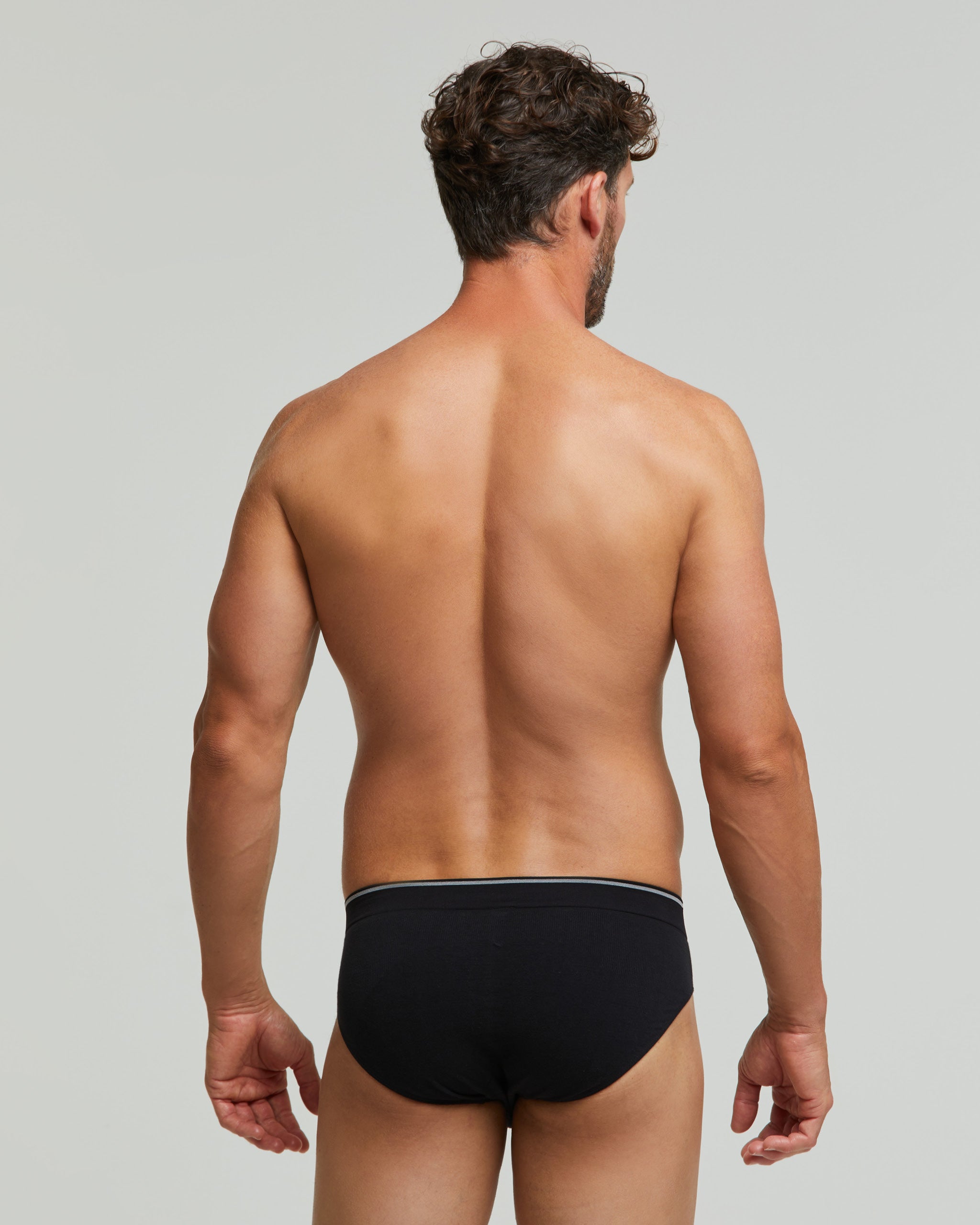 Men's seamless cotton briefs