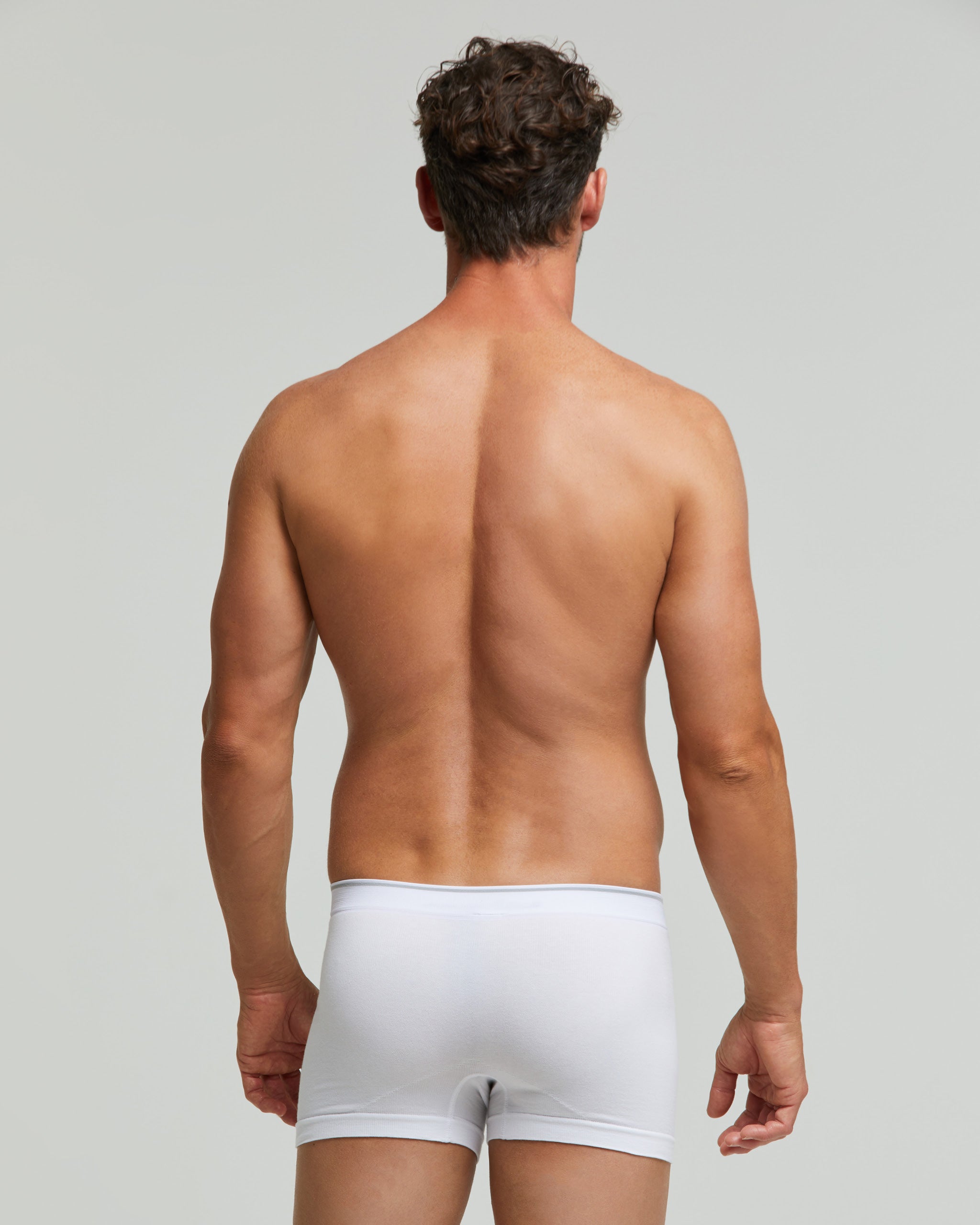 Seamless cotton boxer shorts