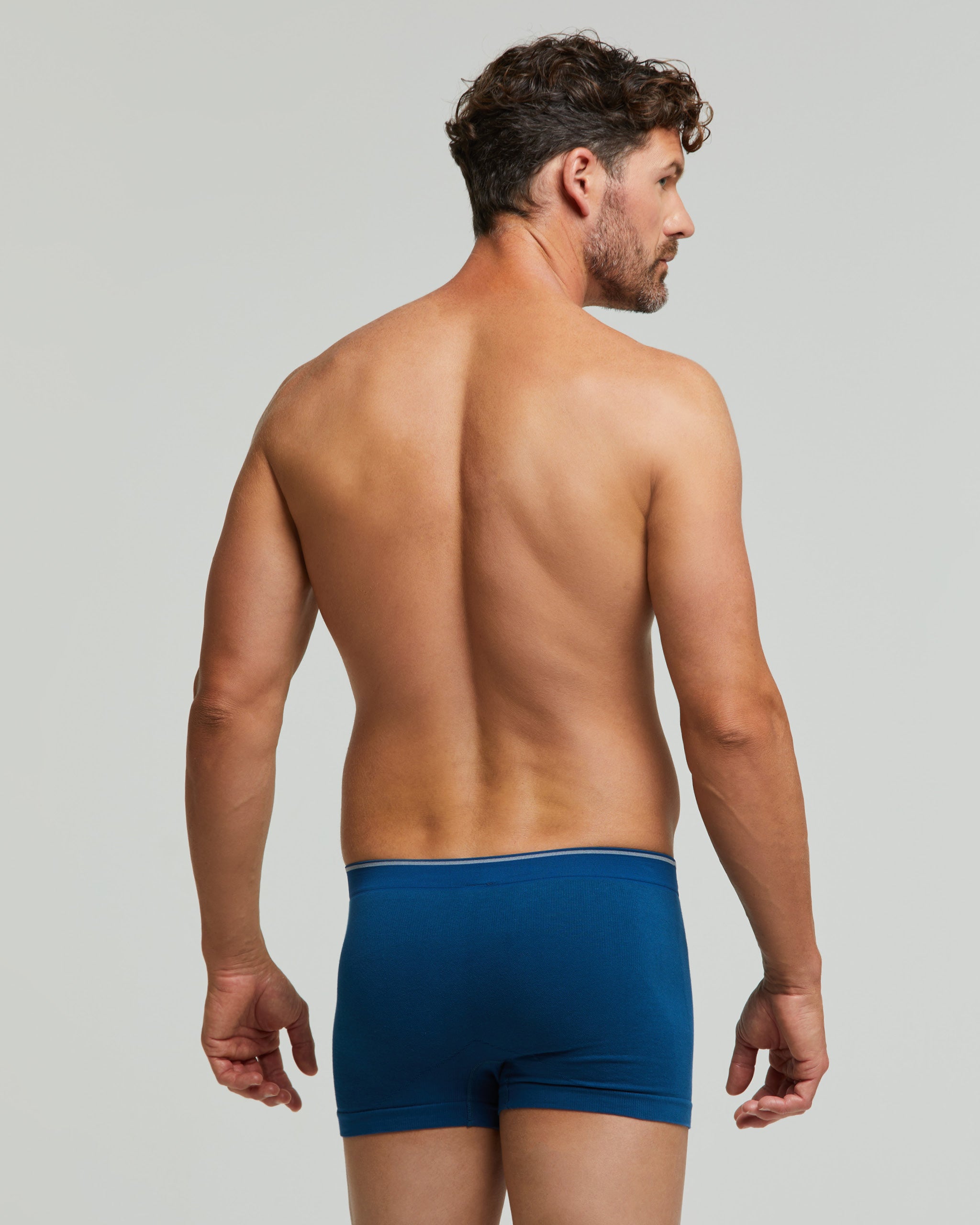 Seamless cotton boxer shorts