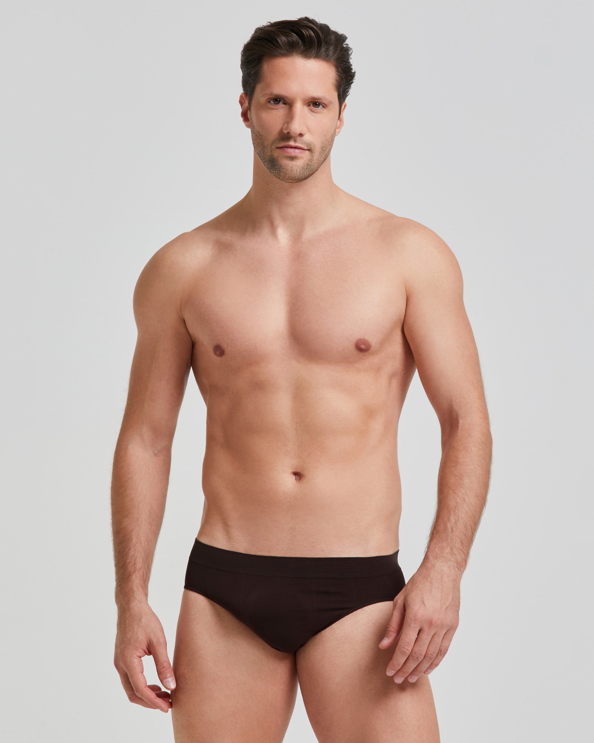 New moving men's seamless ribbed briefs