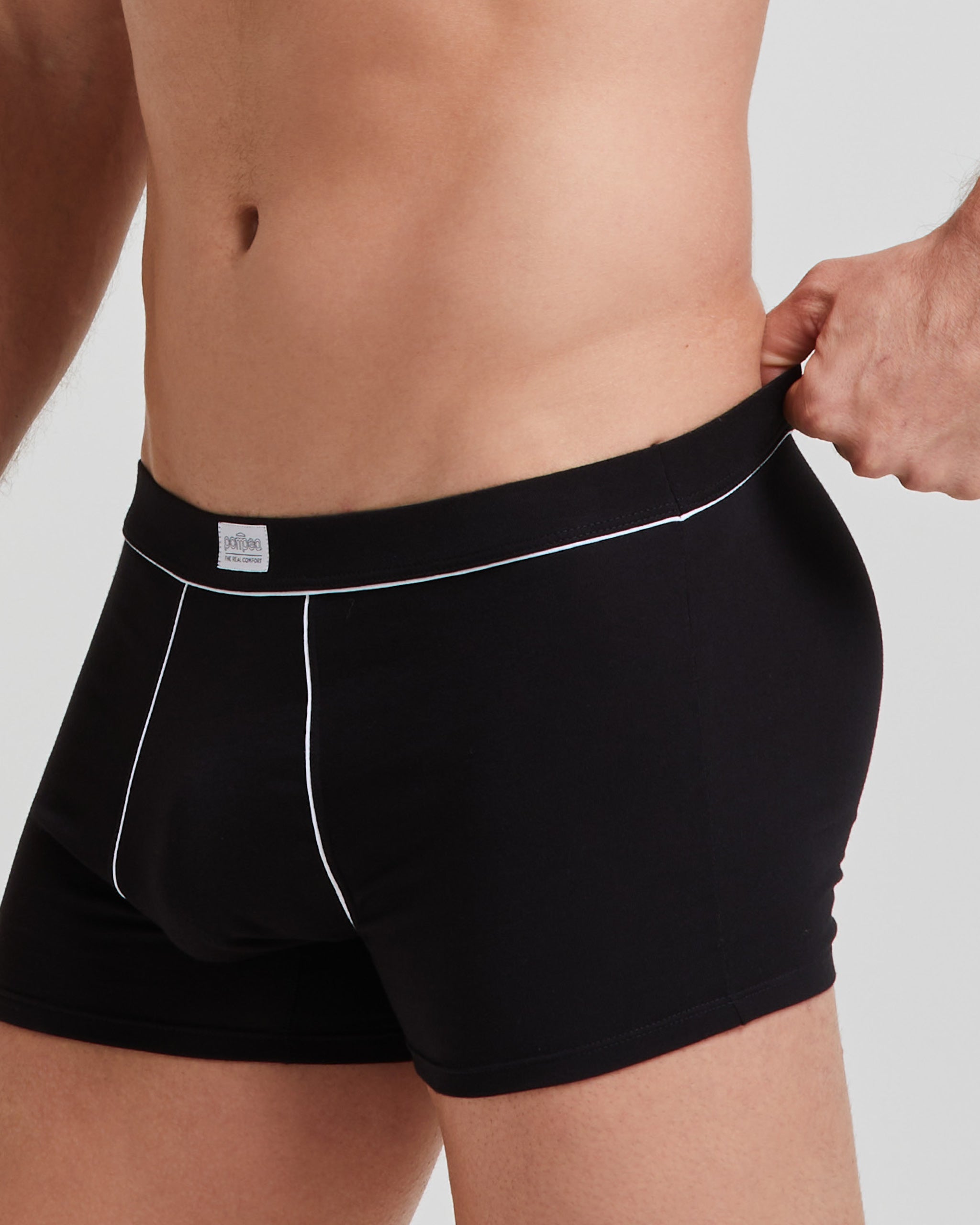 Boxer cotone con dettagli a contrasto