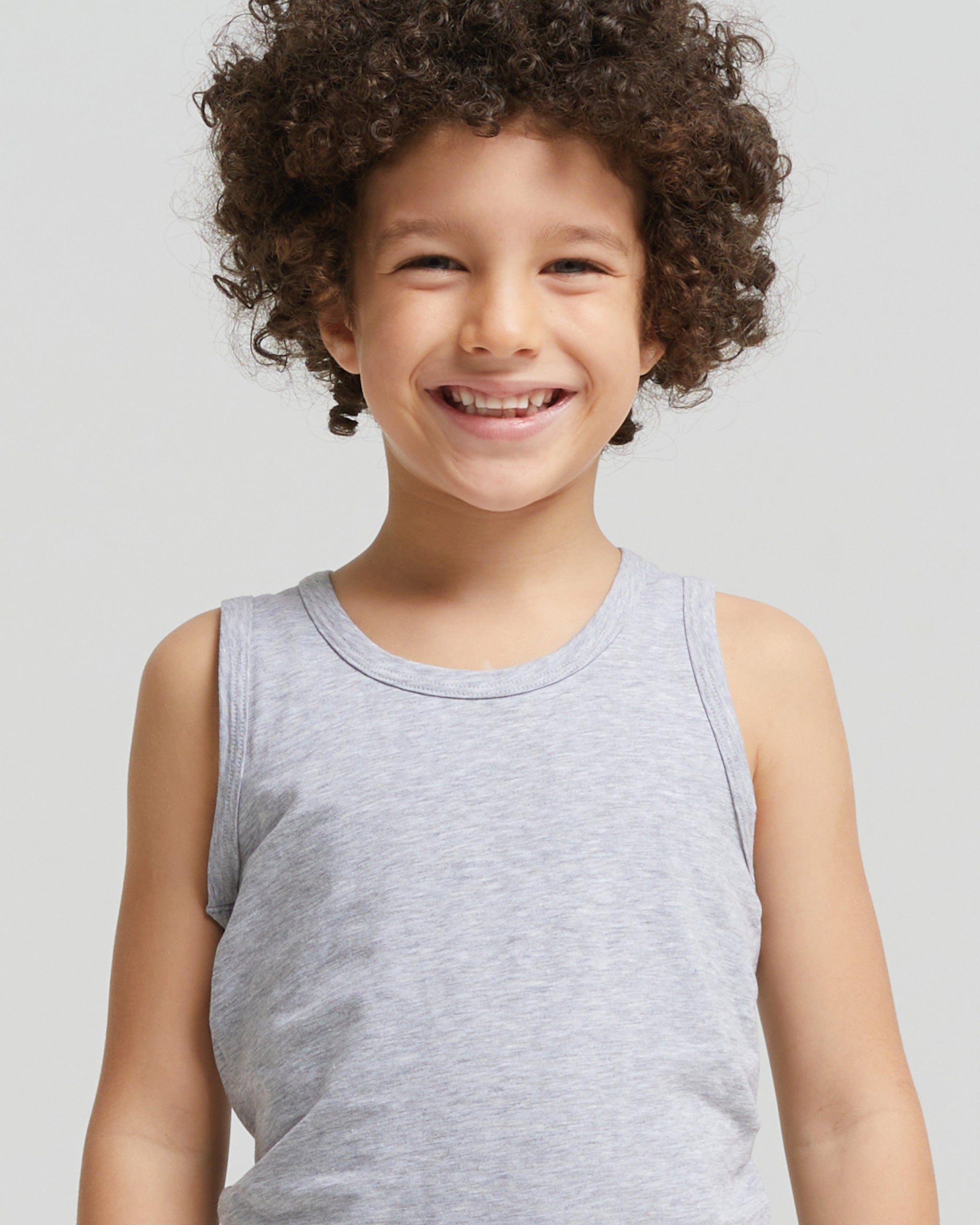 Boys stretch organic cotton vest 