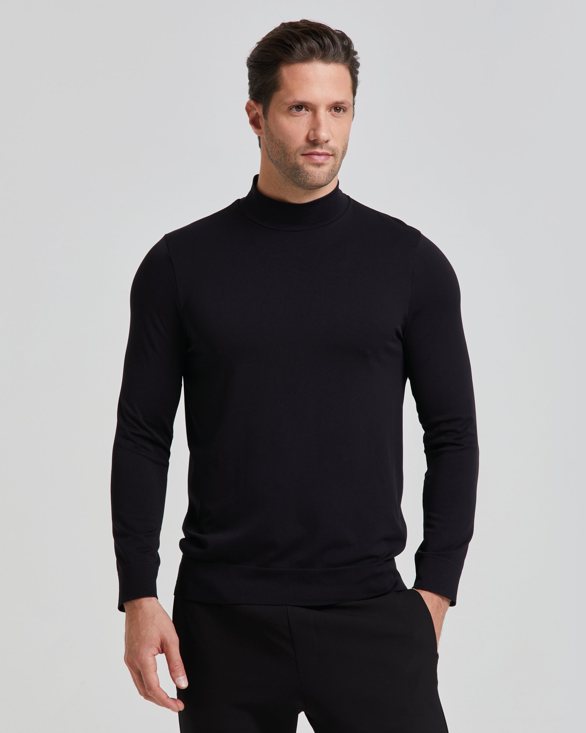 Col roulé homme microfibre