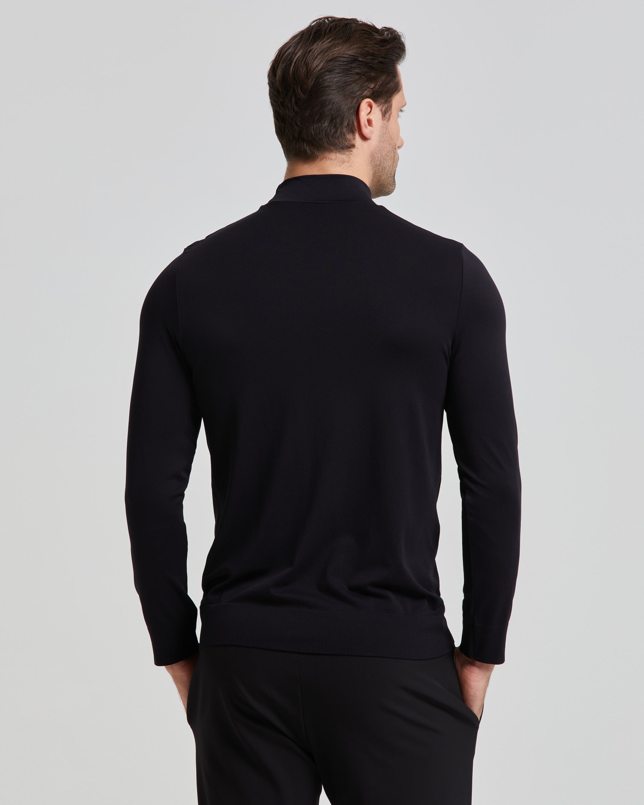 Herren-Rollkragenpullover aus Mikrofaser