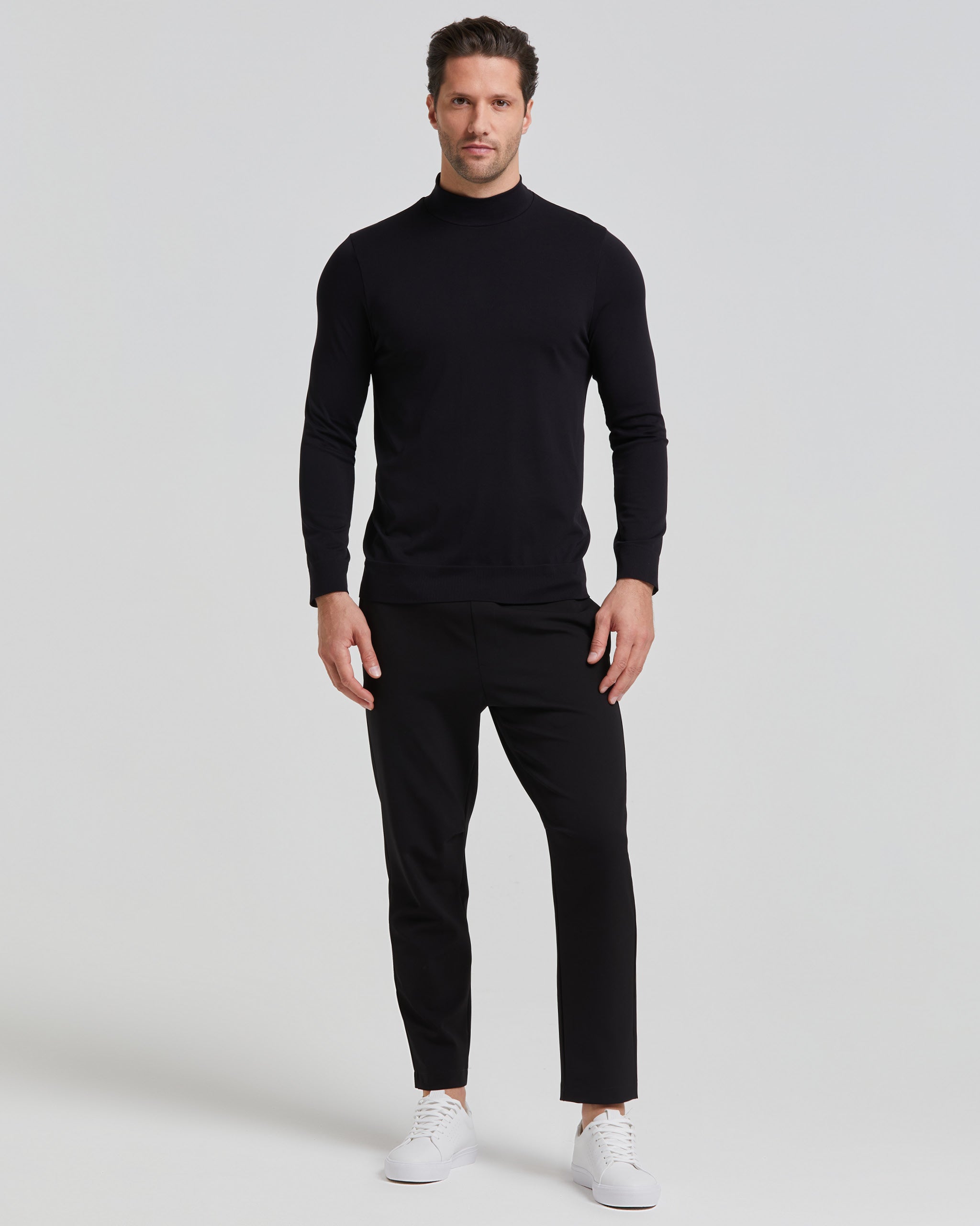 Col roulé homme microfibre