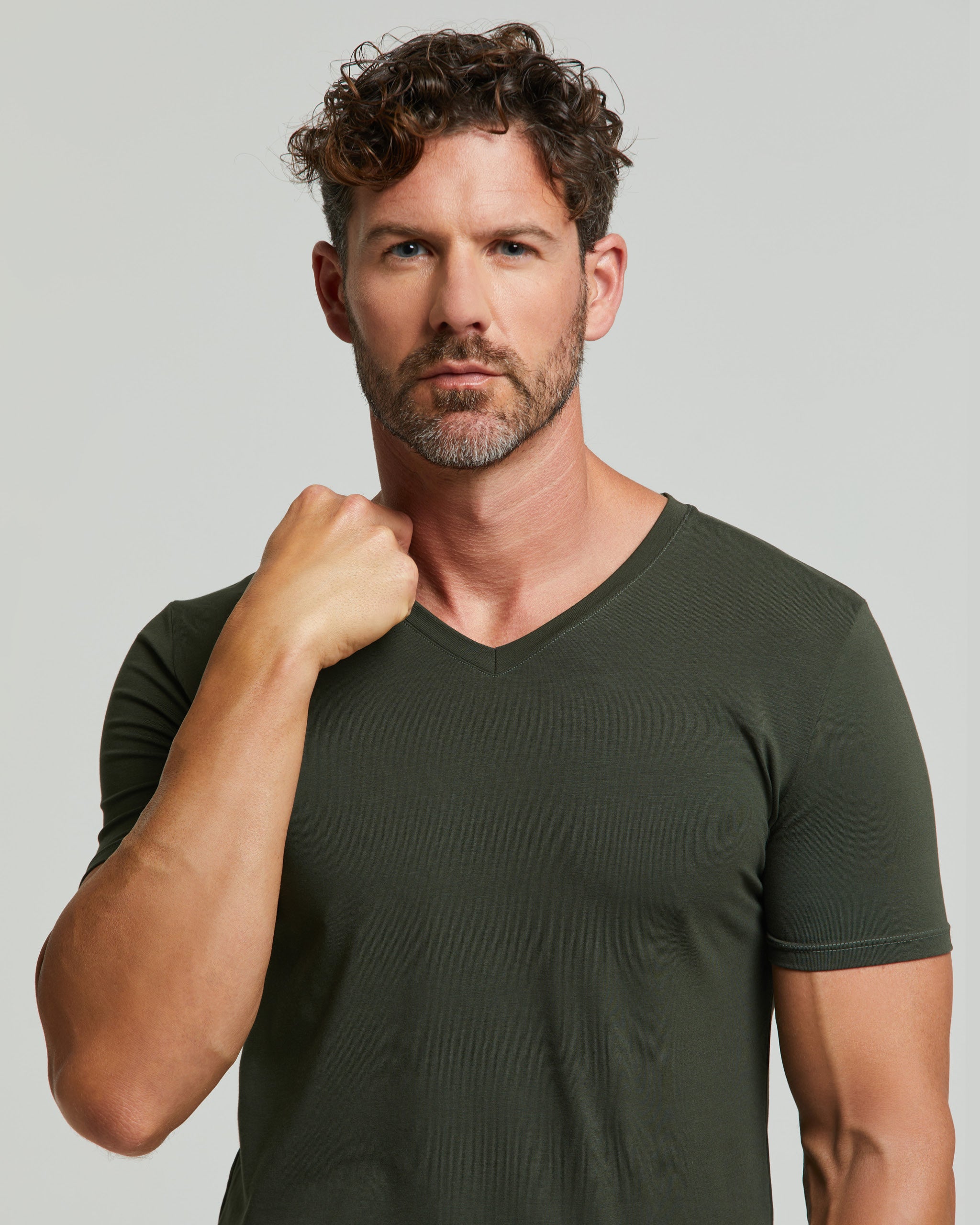 V-neck no stress cotton modal T-Shirt