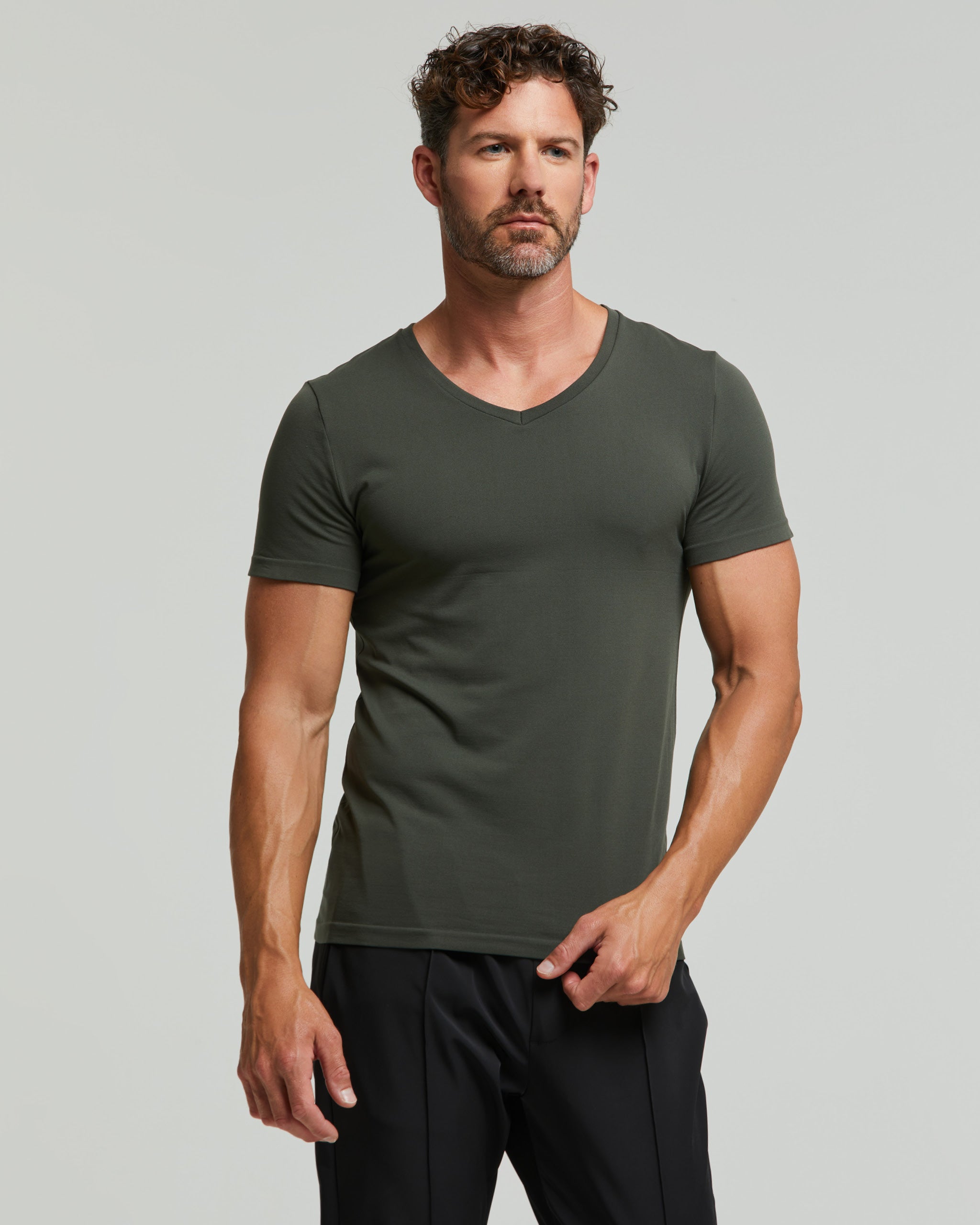 Seamless V-neck T-Shirt