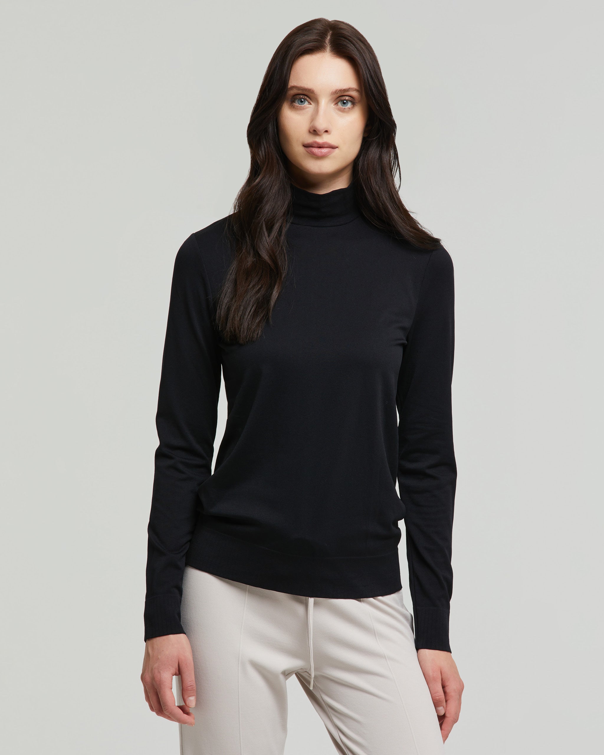 Damen Seamless Rollkragenpullover