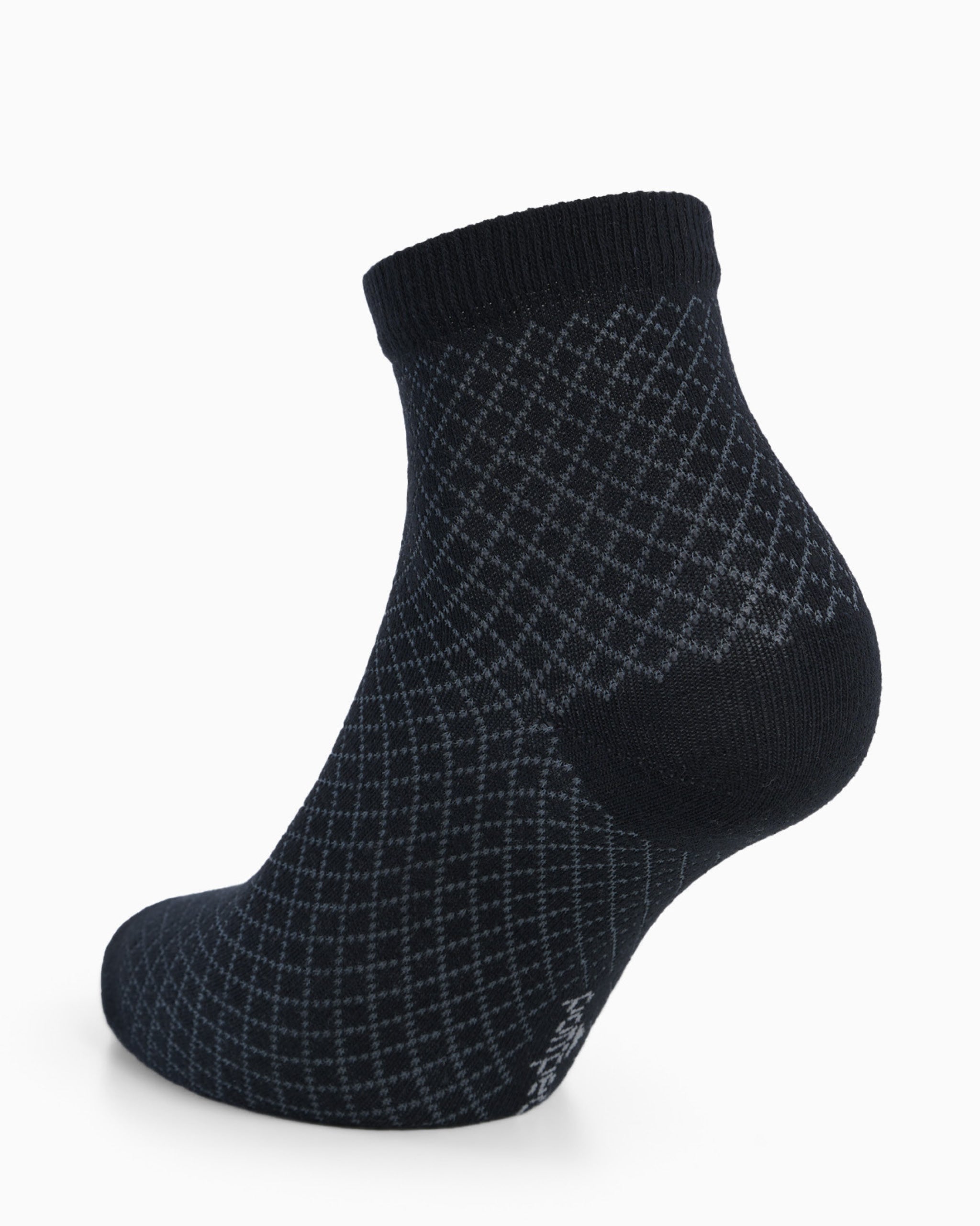 Sibilla sock with contrasting diamonds