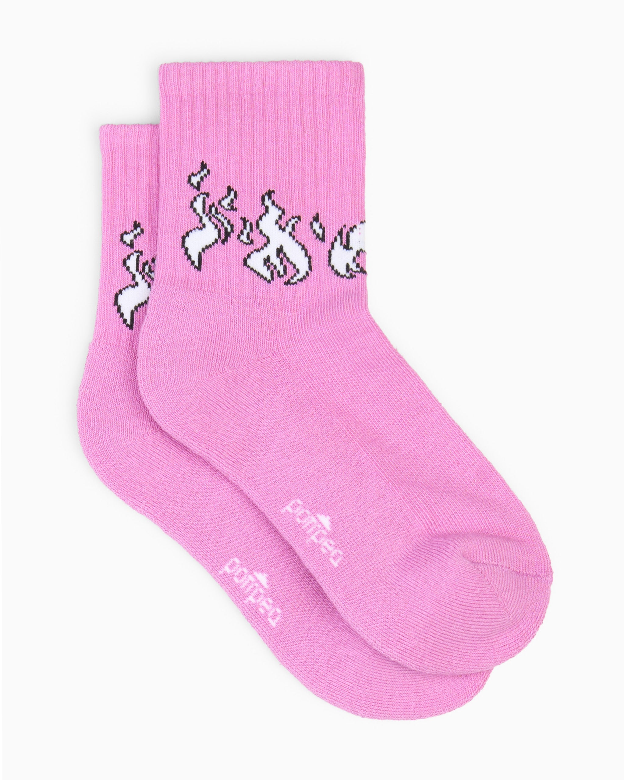 Margot sock with jacquard placed motifs