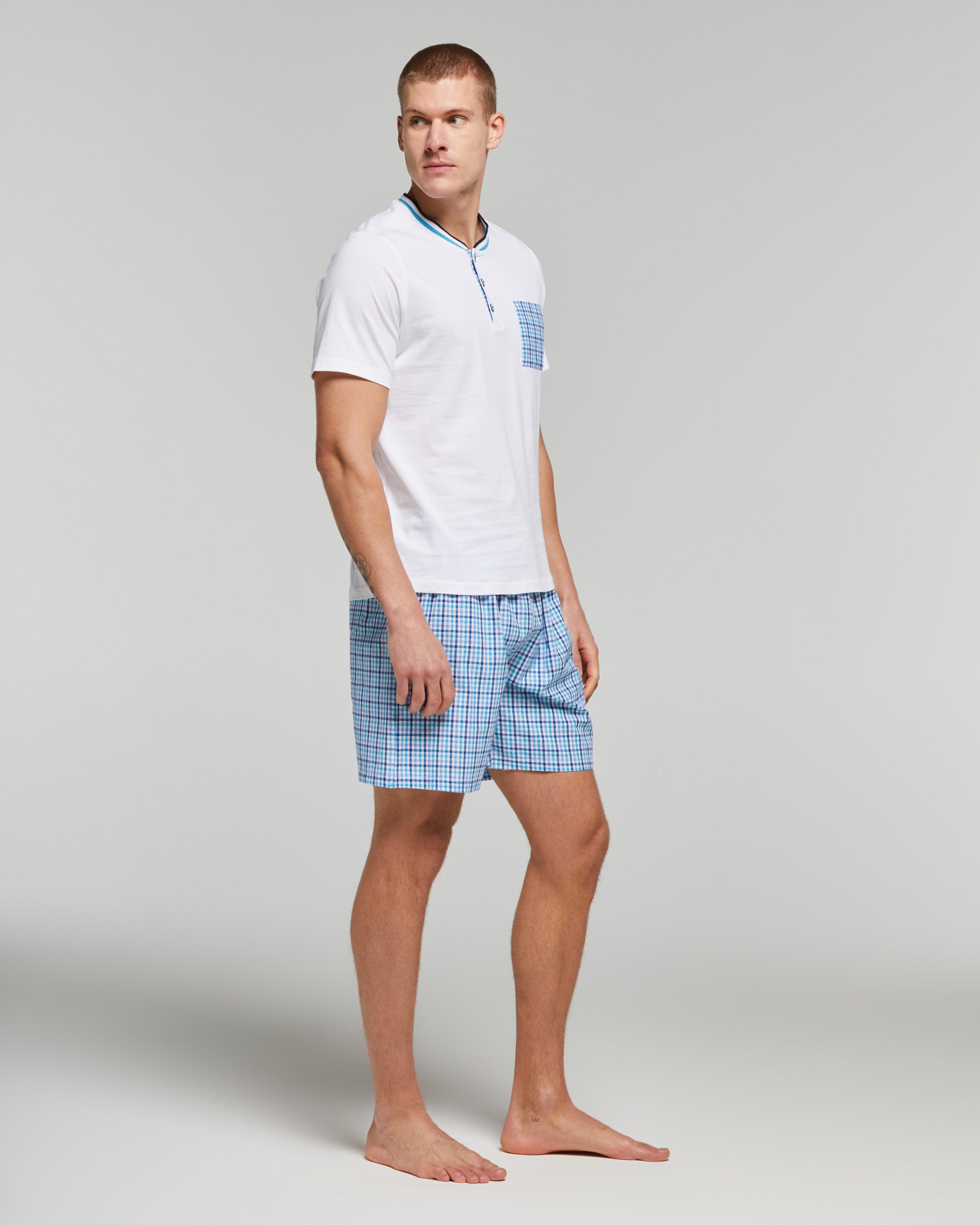 PYJAMA COURT EN COTON TIMO