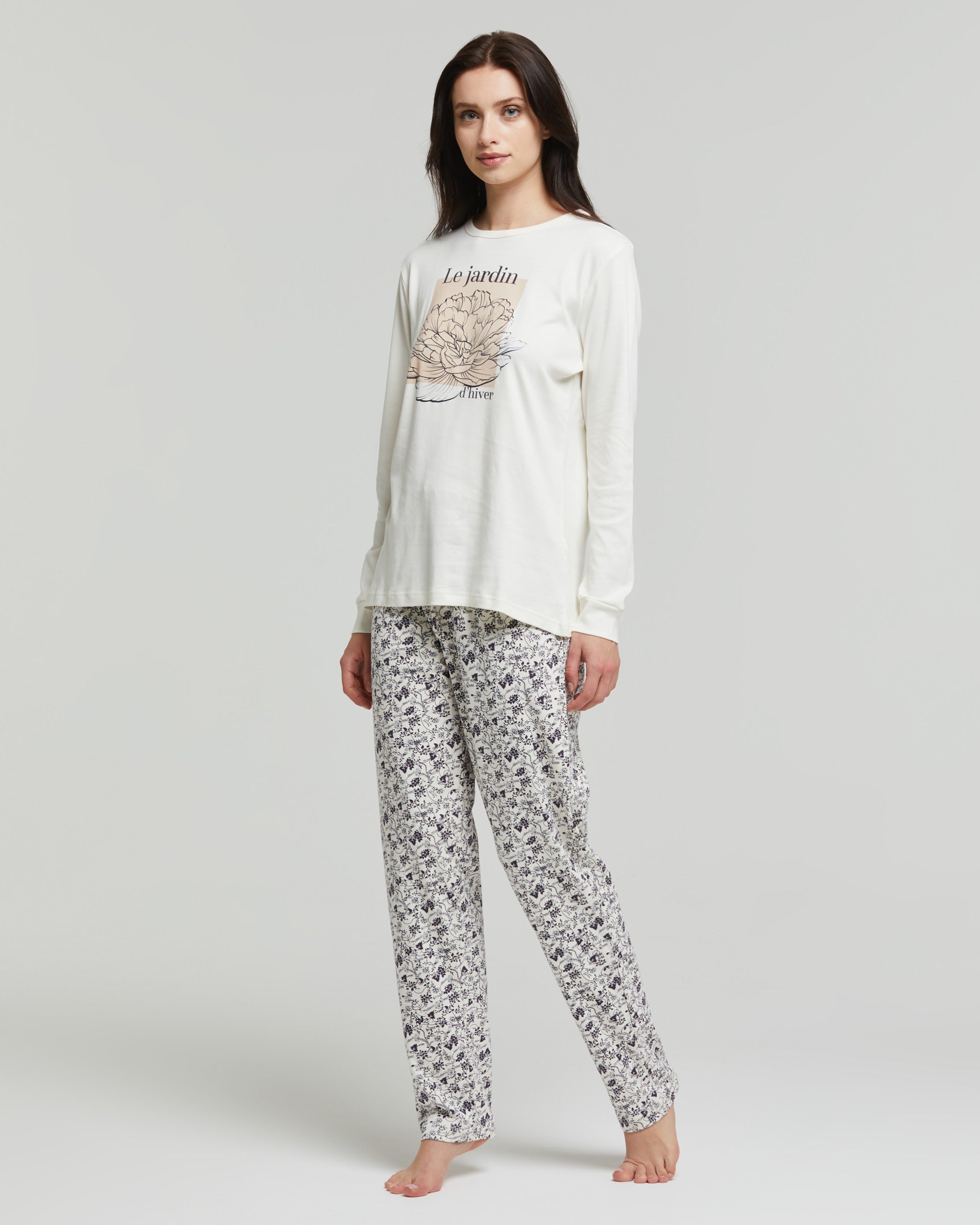 Pyjama long en coton interlock Meissa