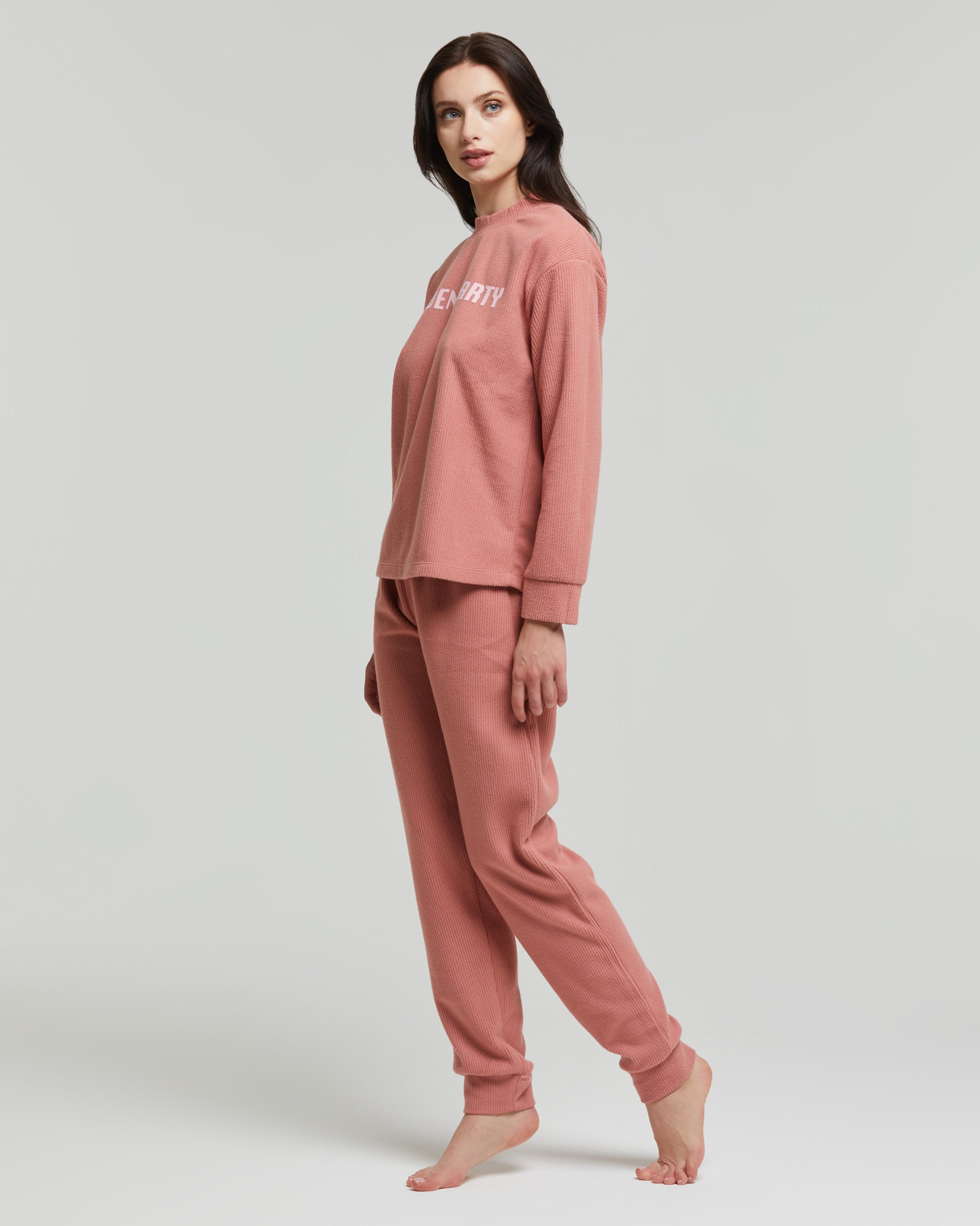 Long micropolar Polar pyjamas with velvet effect print