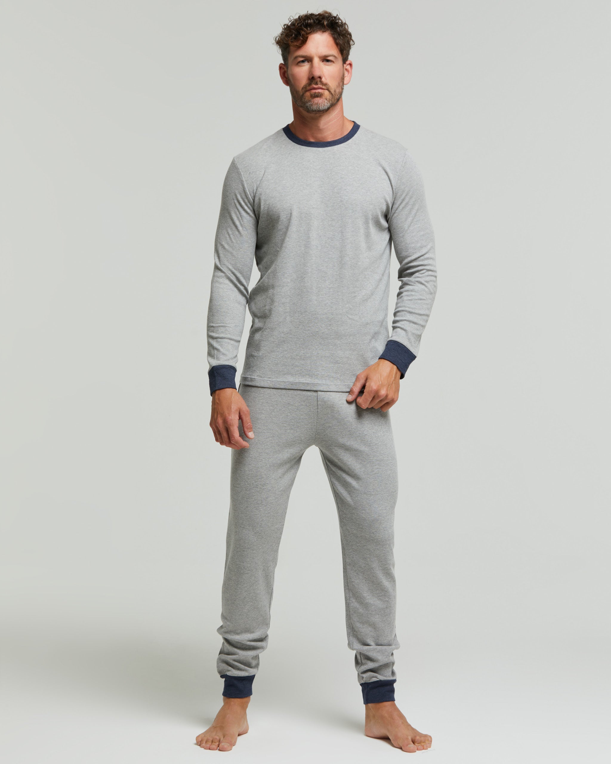 Pyjama long en coton interlock Harry