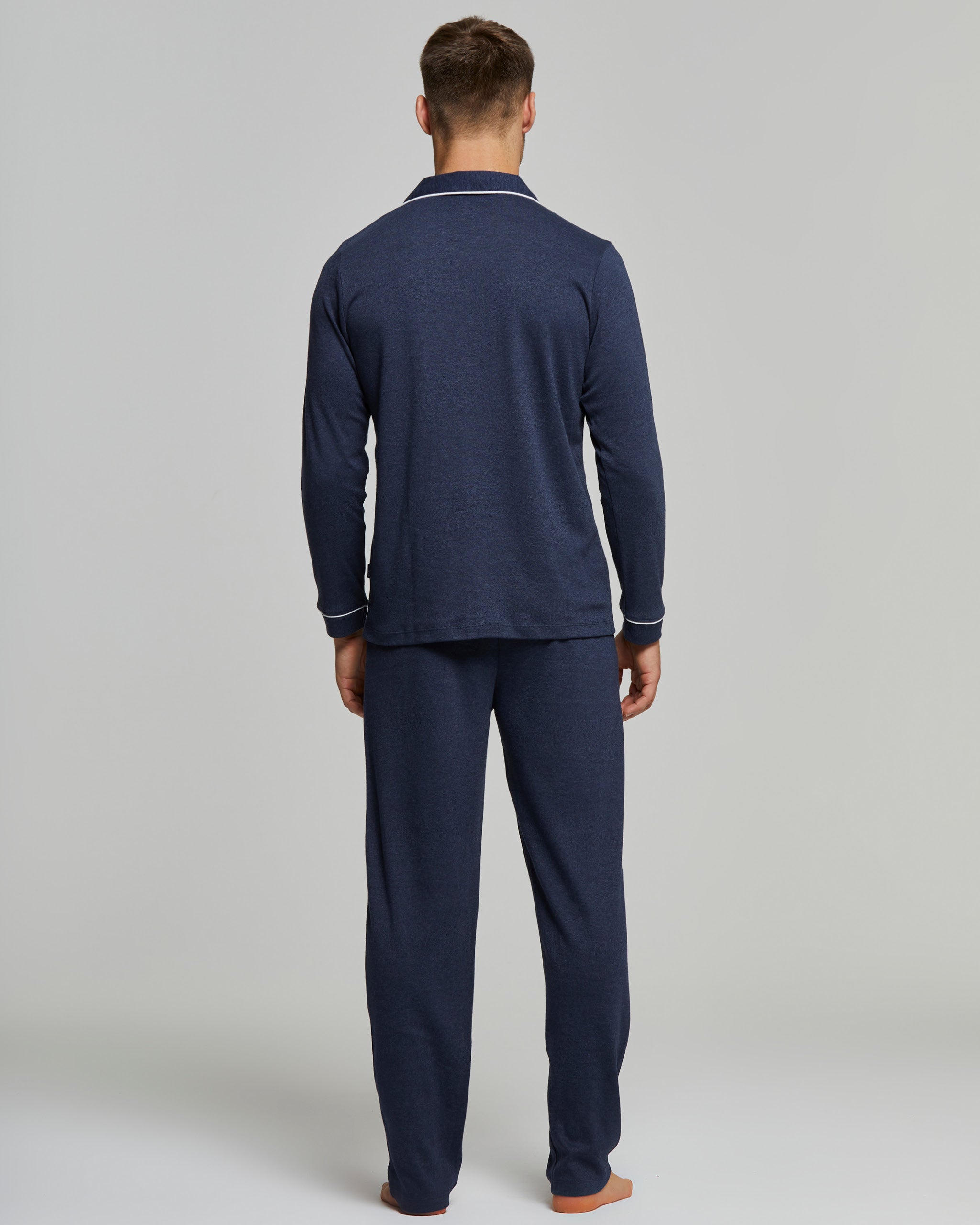 Langer Pyjama aus Interlock-Baumwolle von Filippo