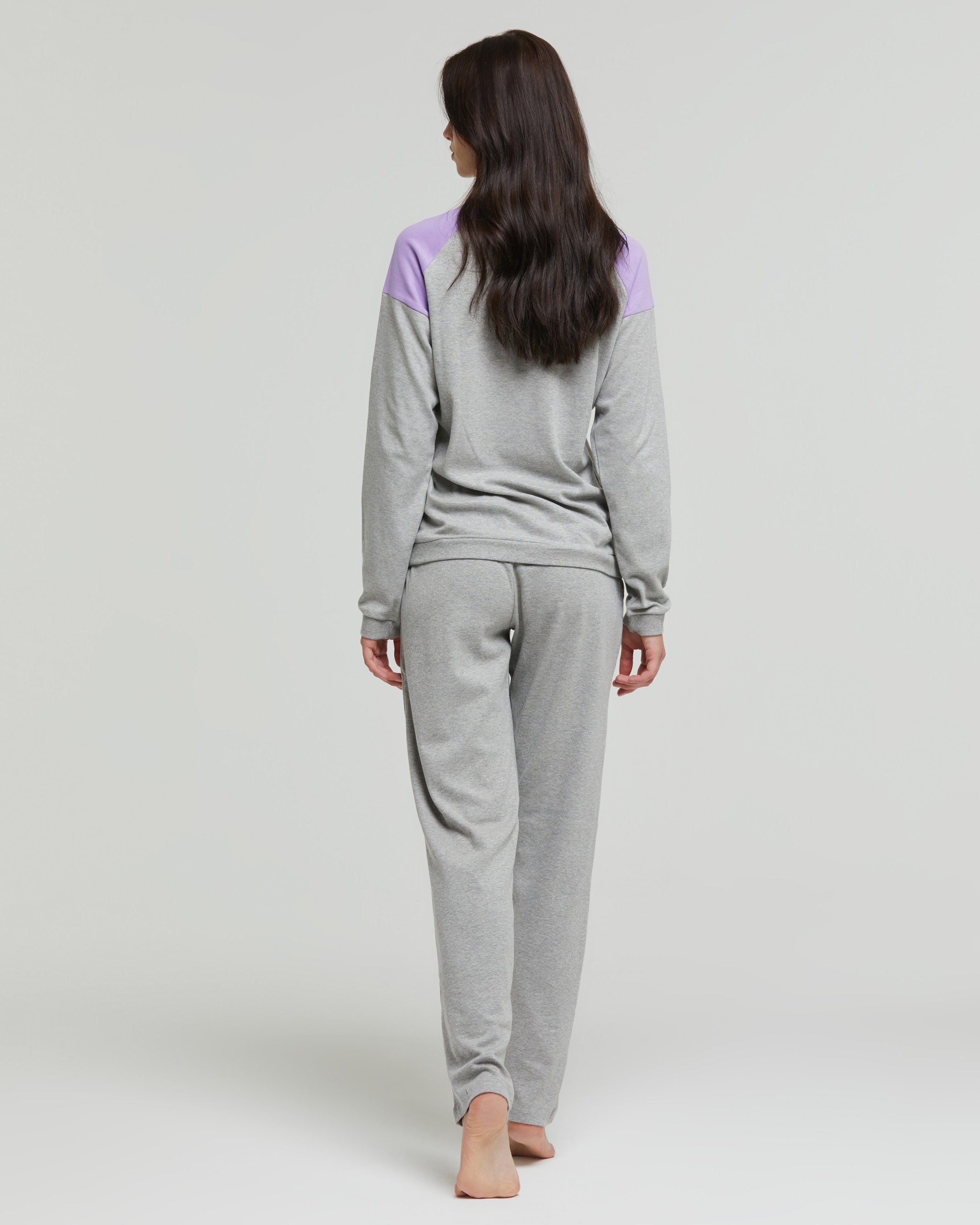 Long cotton interlock Campanella pajamas