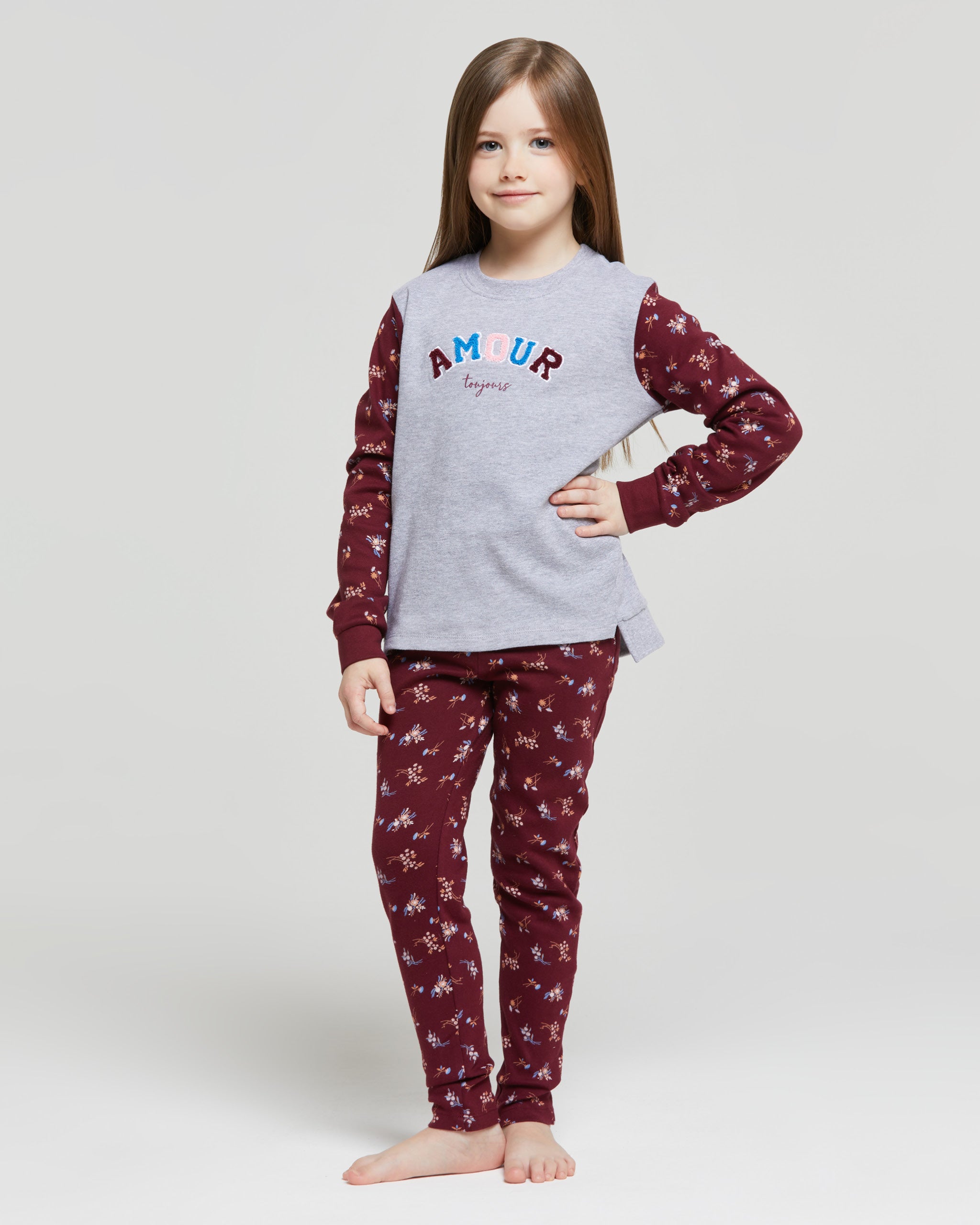 Andromeda interlock cotton long pyjamas