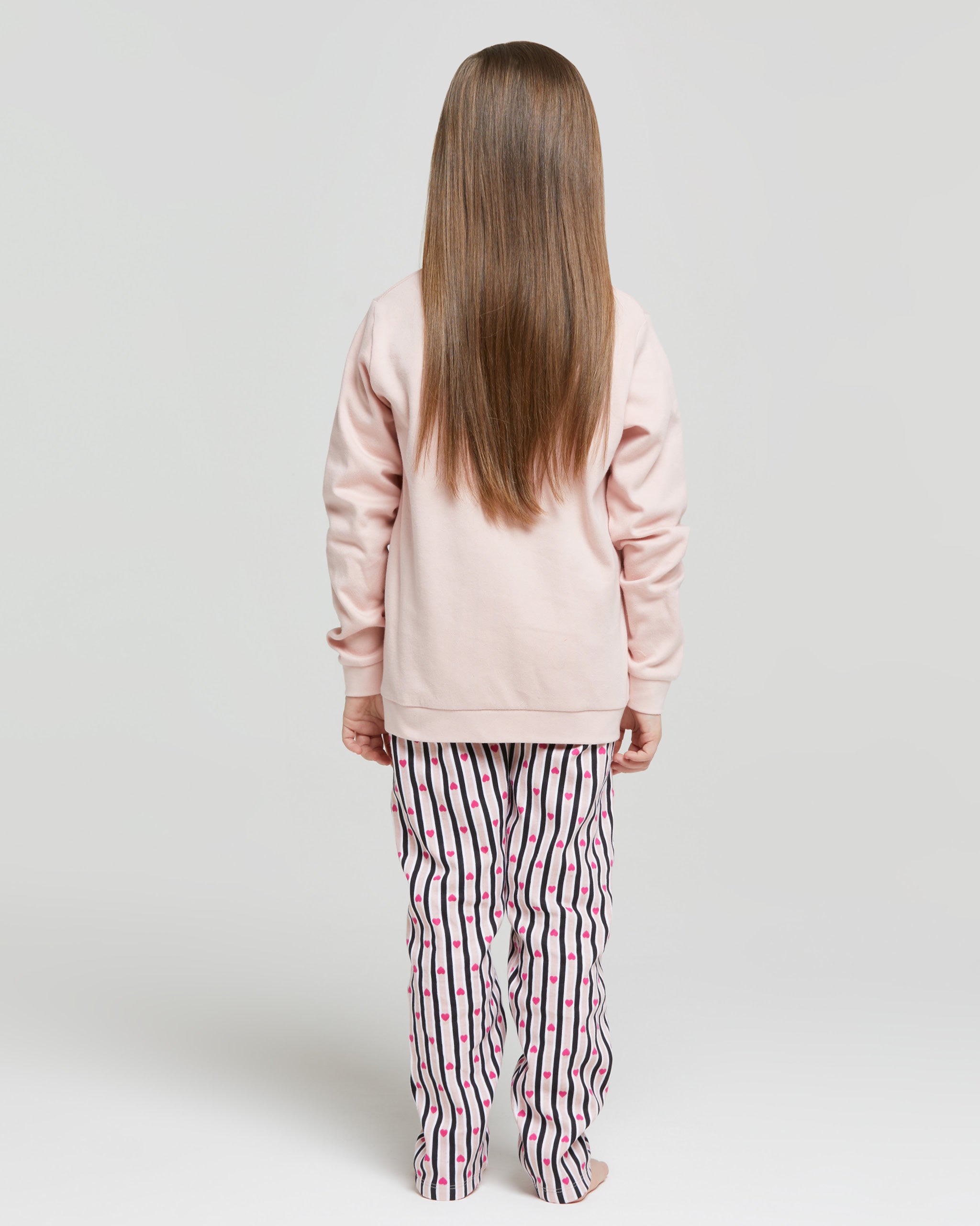 Pyjama long en coton interlock Celeste