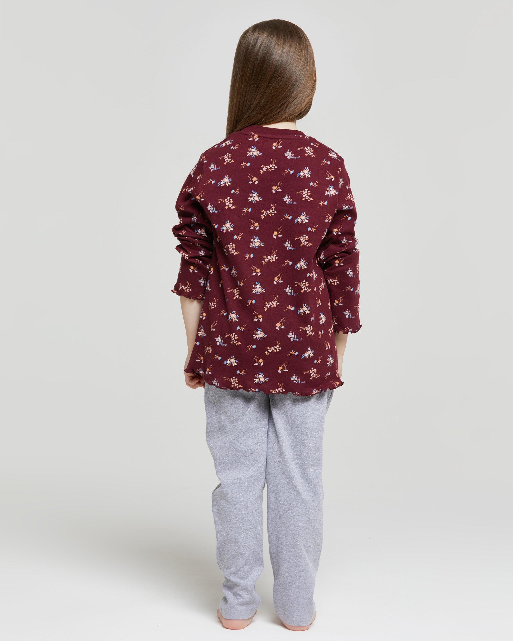 Elodie interlock cotton long pyjamas