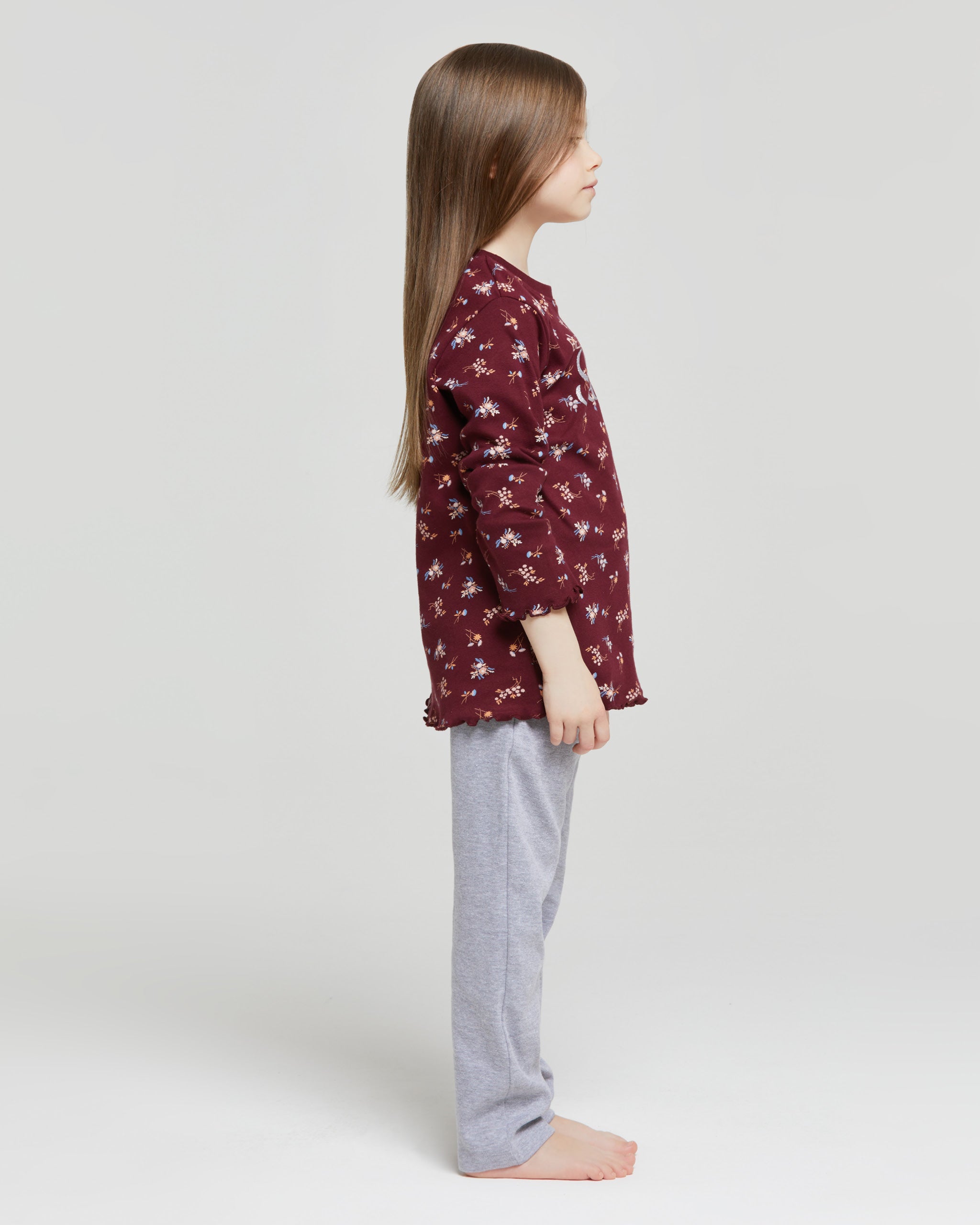 Pyjama long en coton interlock Elodie