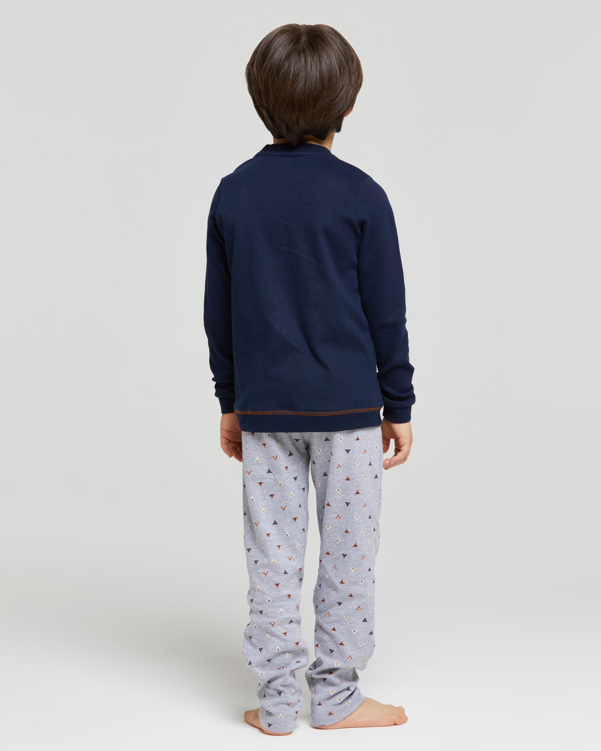 Arin langer Pyjama aus Interlock-Baumwolle