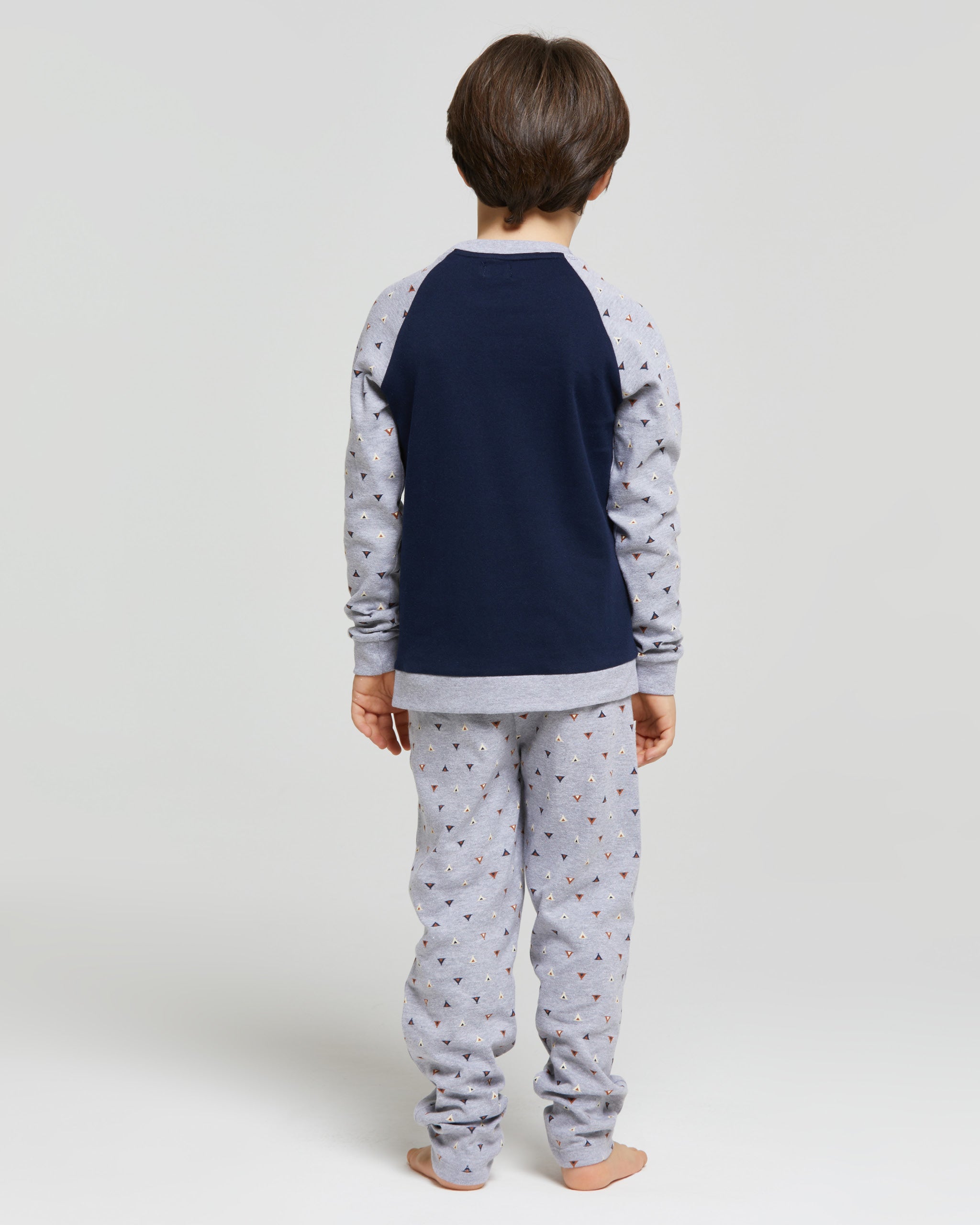 Pyjama long en coton interlock Elia