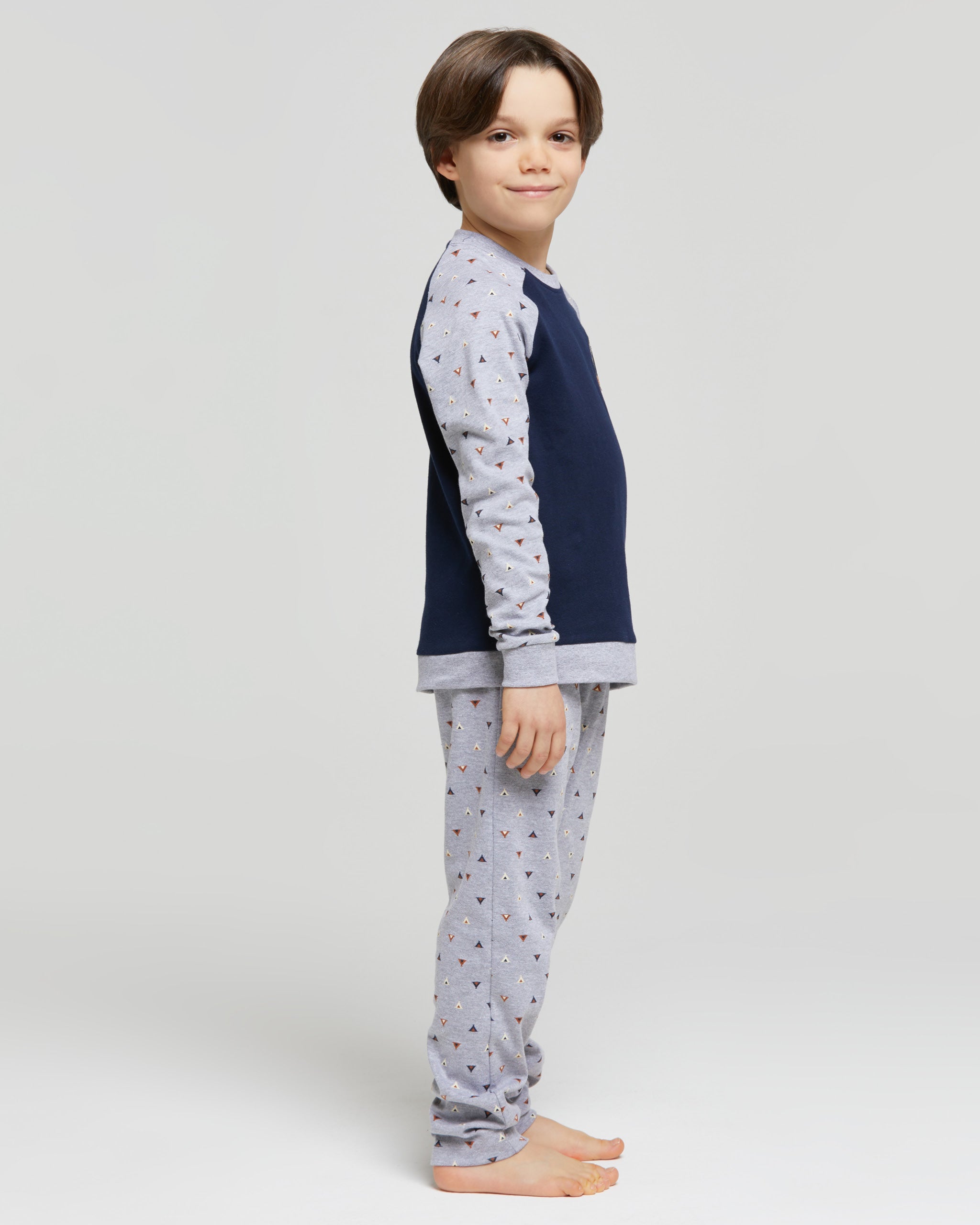 Elia interlock cotton long pyjamas