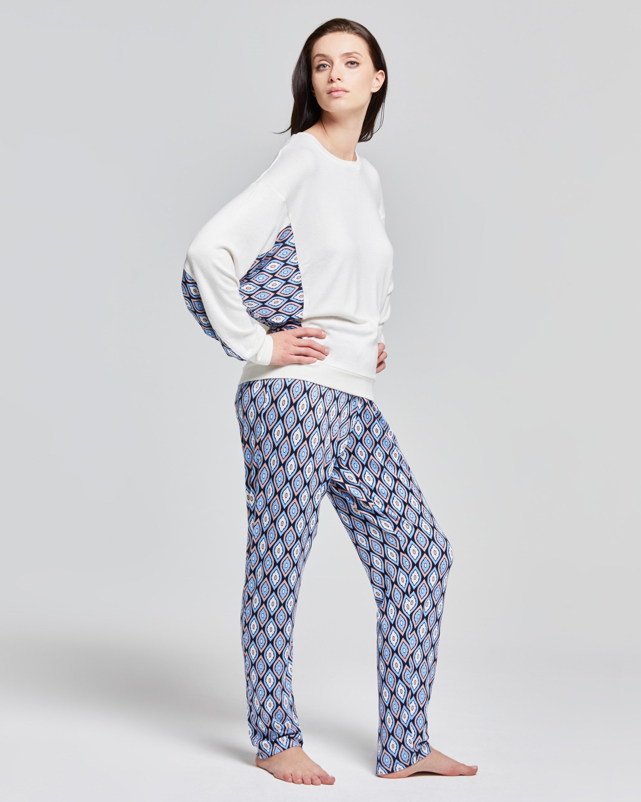 Bucaneve viscose long pyjamas