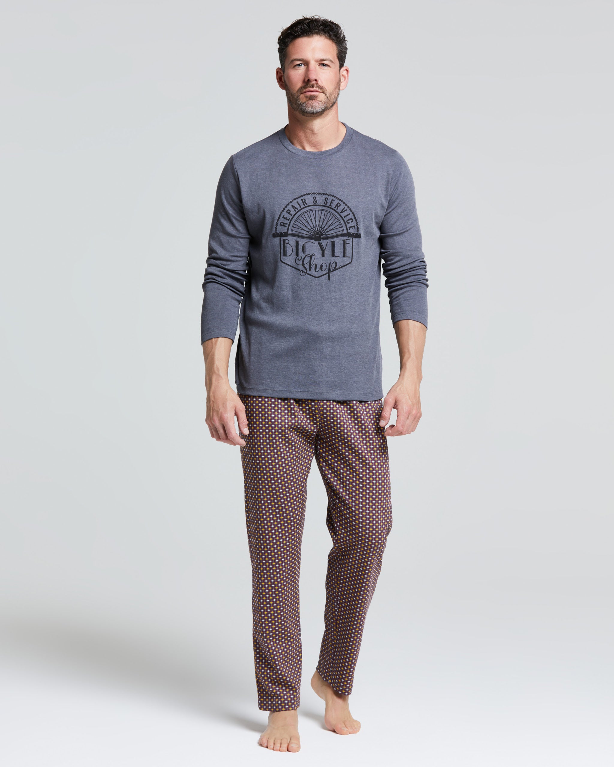 Dattero interlock cotton long pyjamas