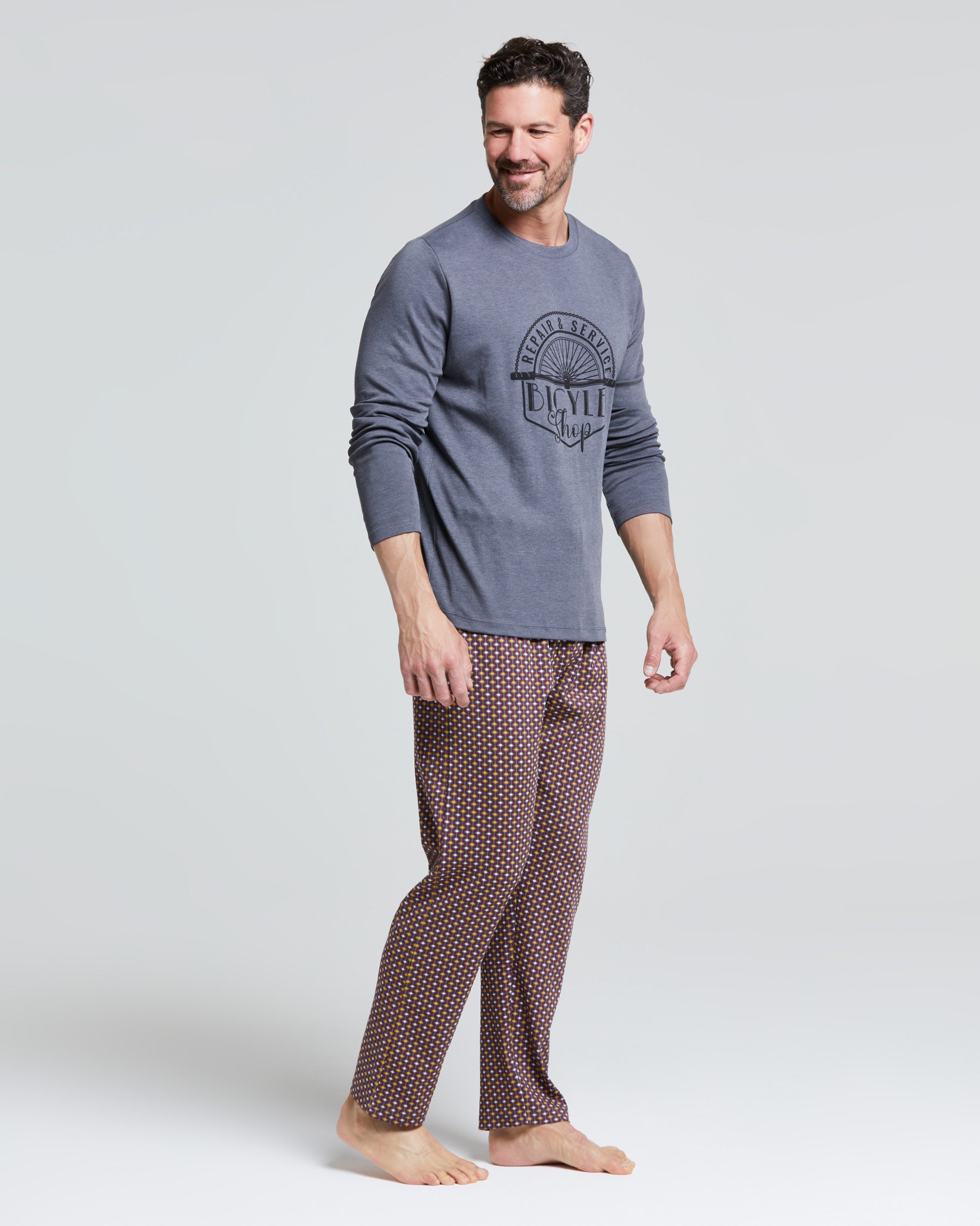 Dattero interlock cotton long pyjamas