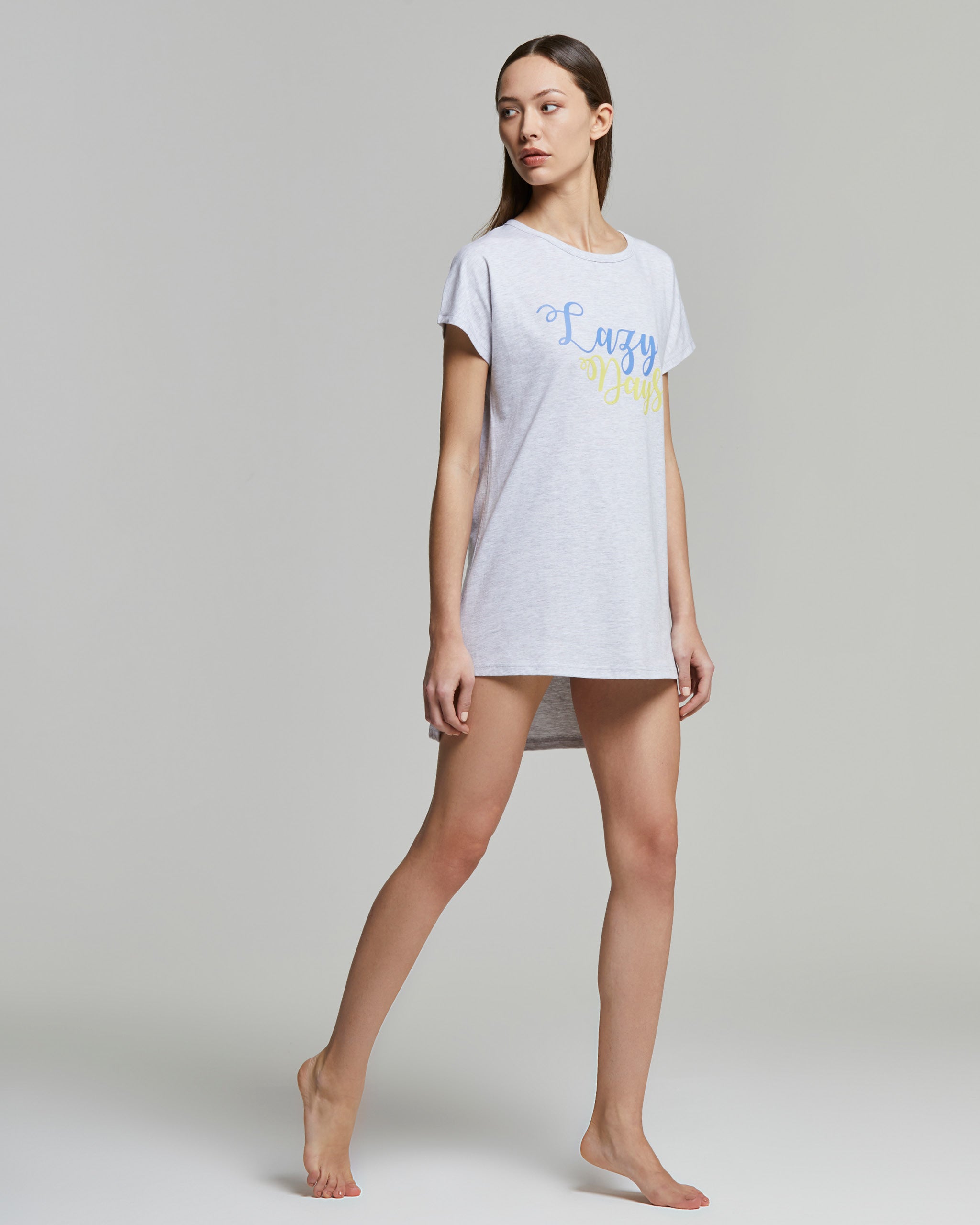 T-shirt long en coton Carina