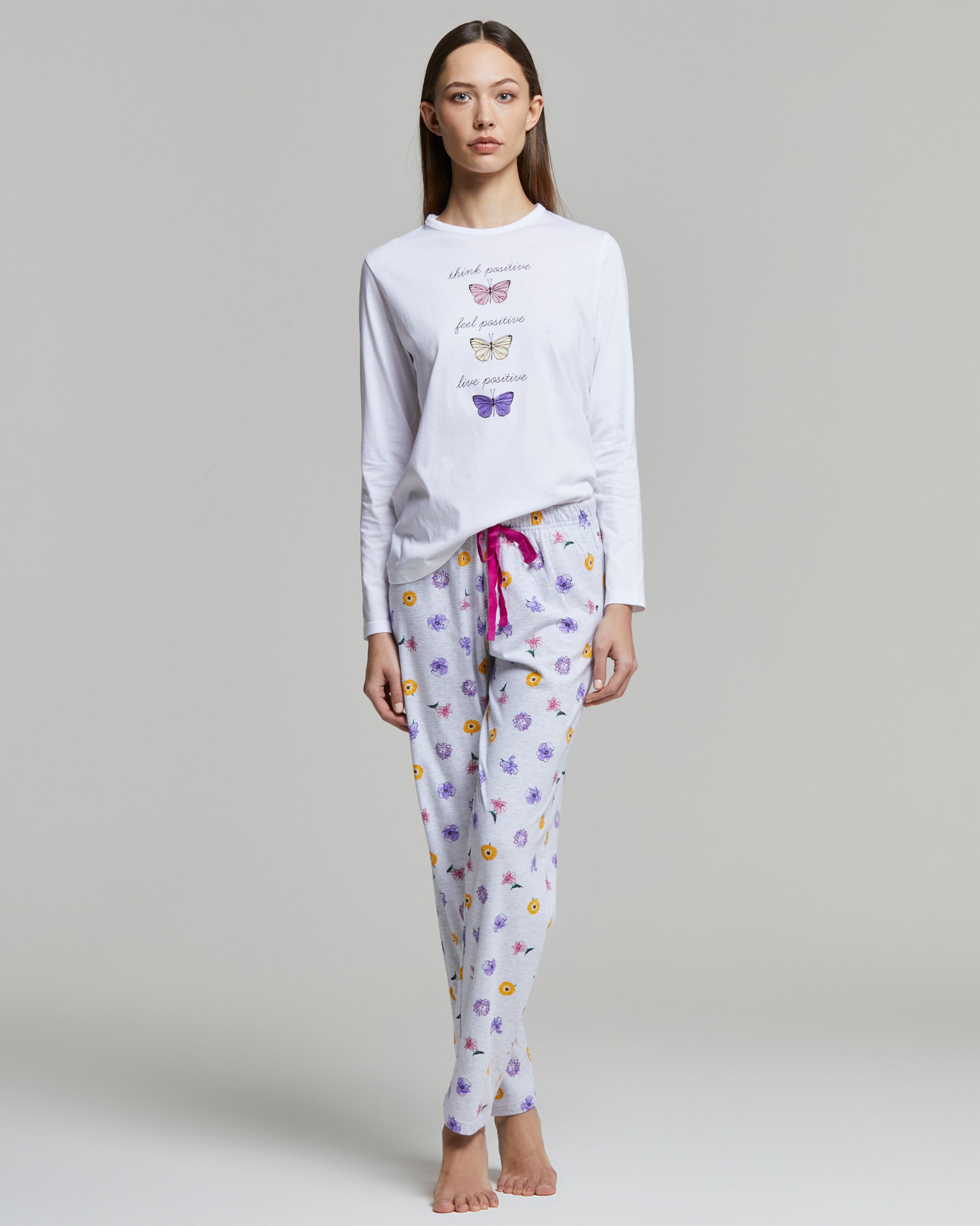 Pyjama long en coton Corinna