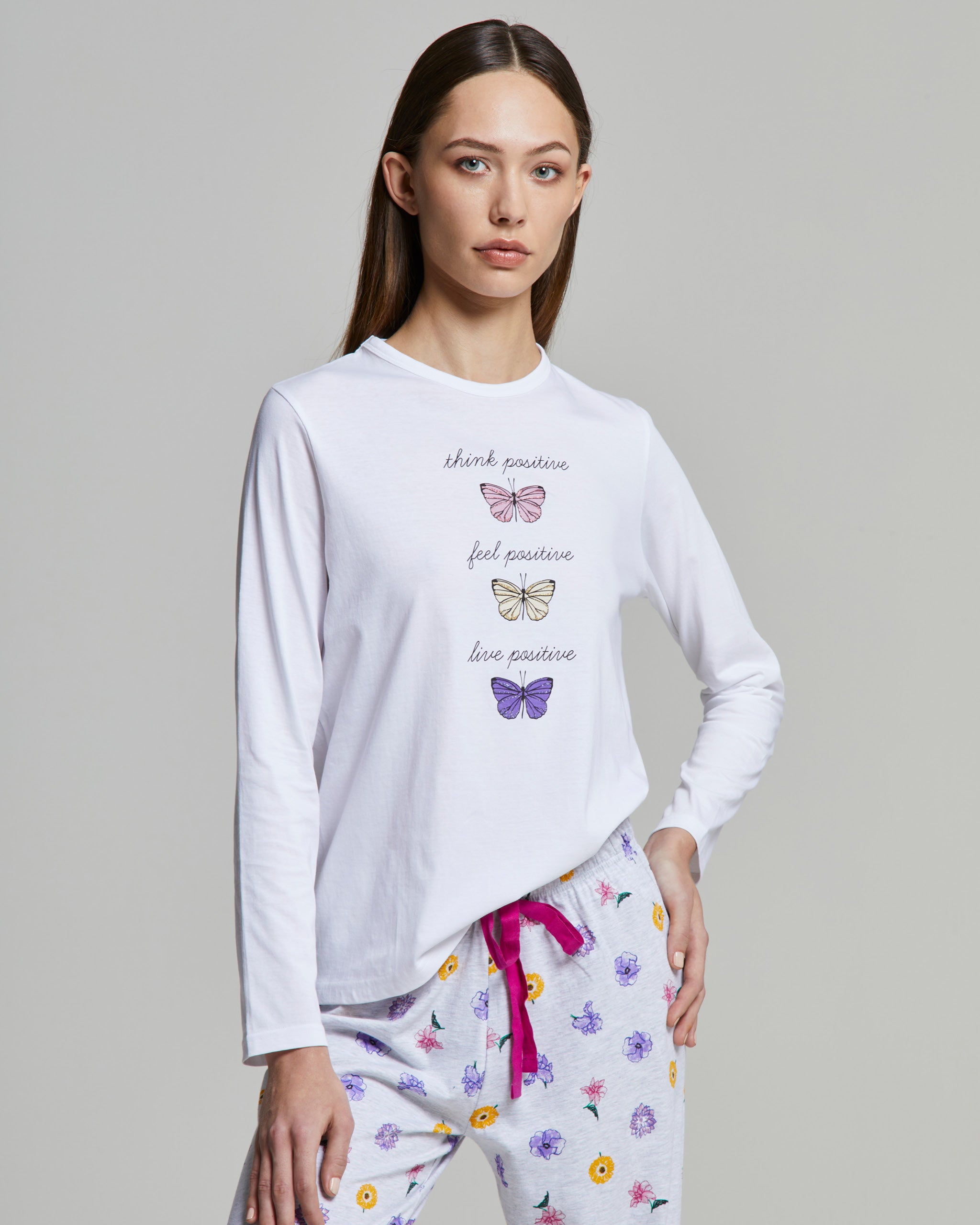 Pyjama long en coton Corinna