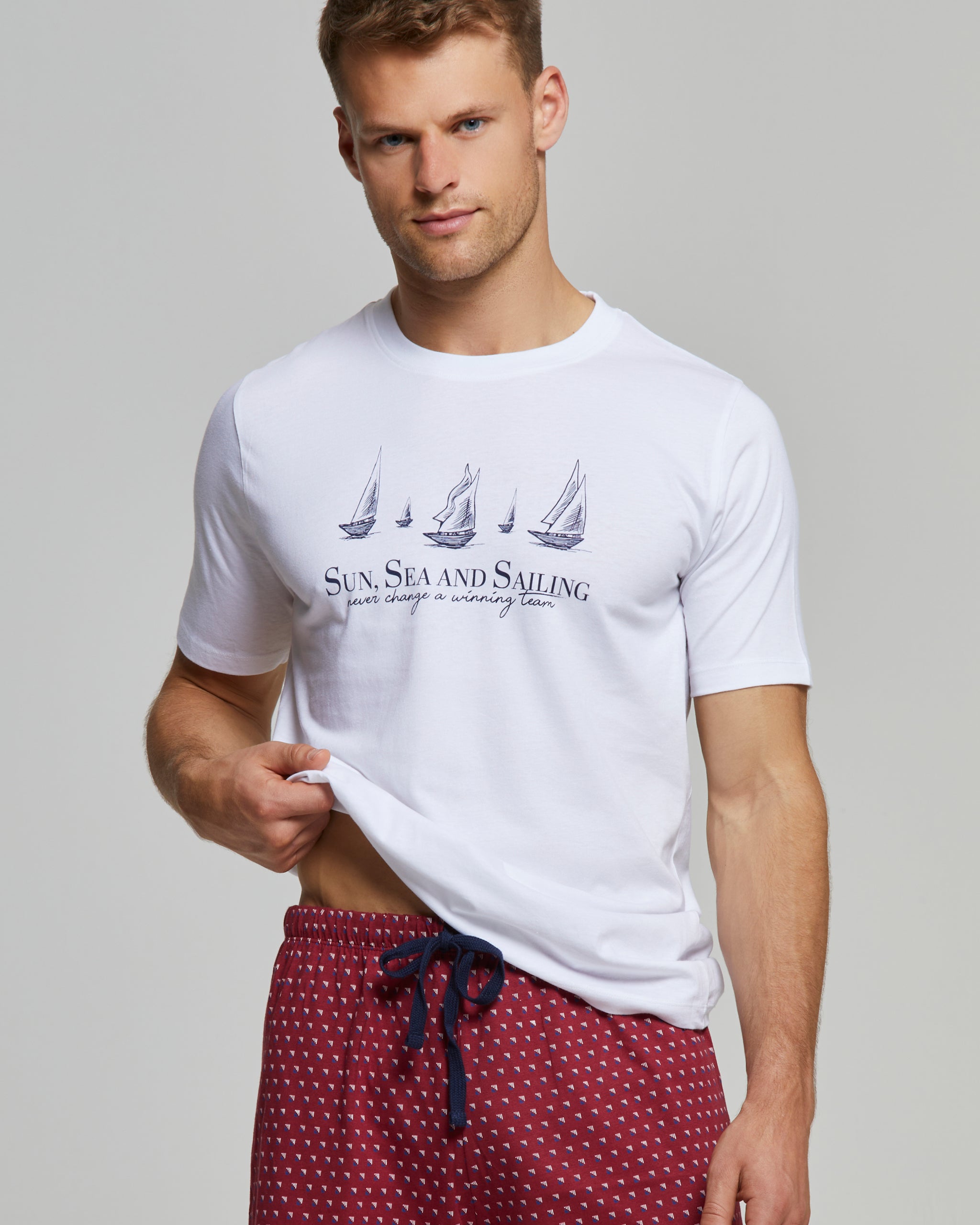 Riccardo short cotton pajamas