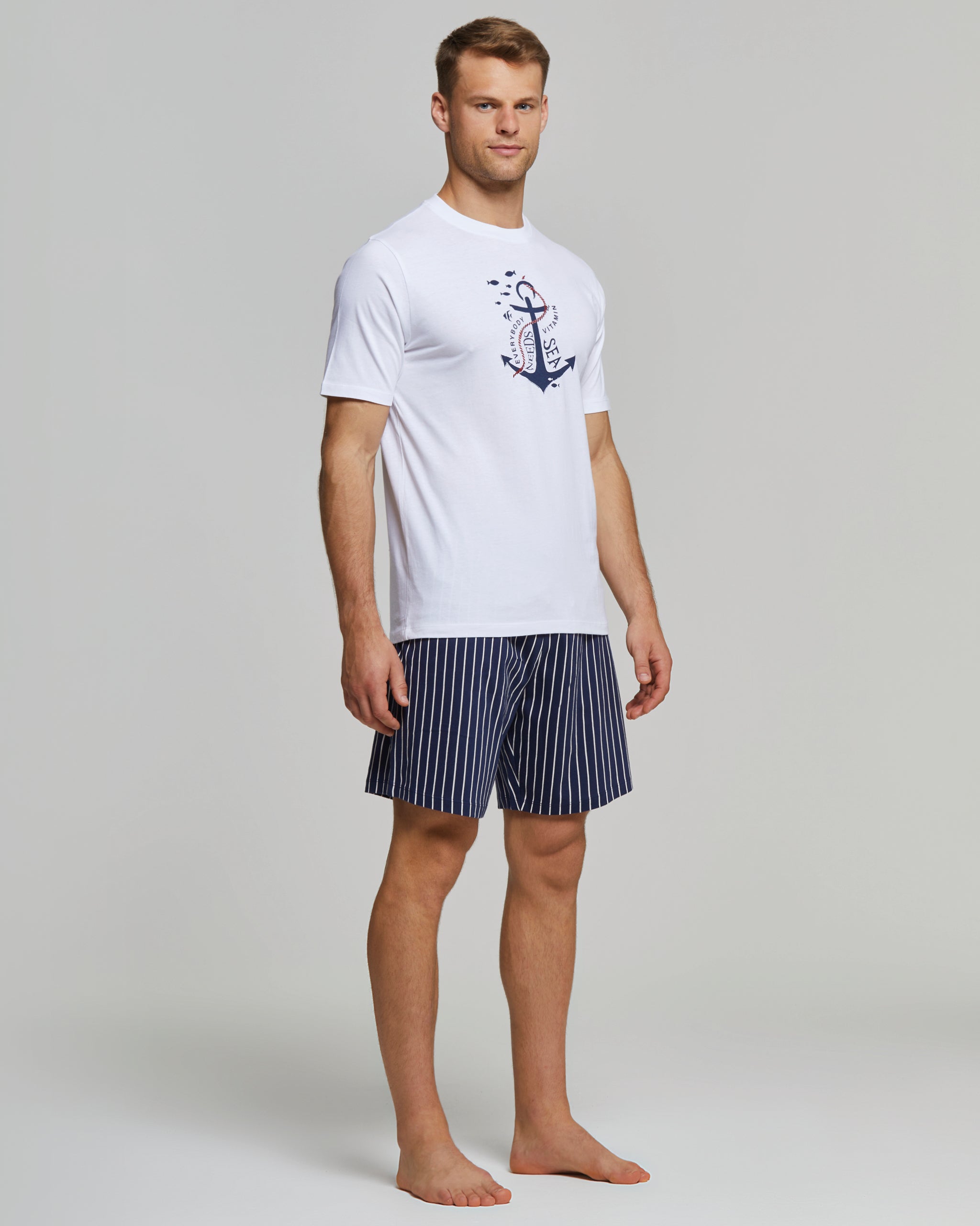 Vittorio short cotton pajamas