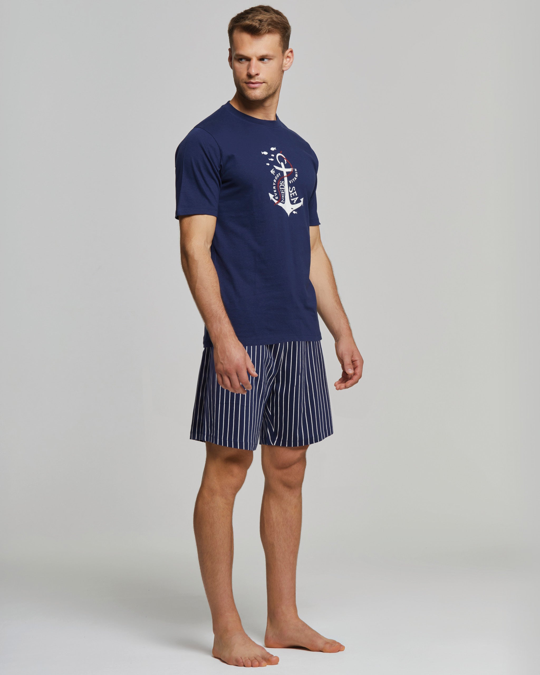 Vittorio short cotton pajamas