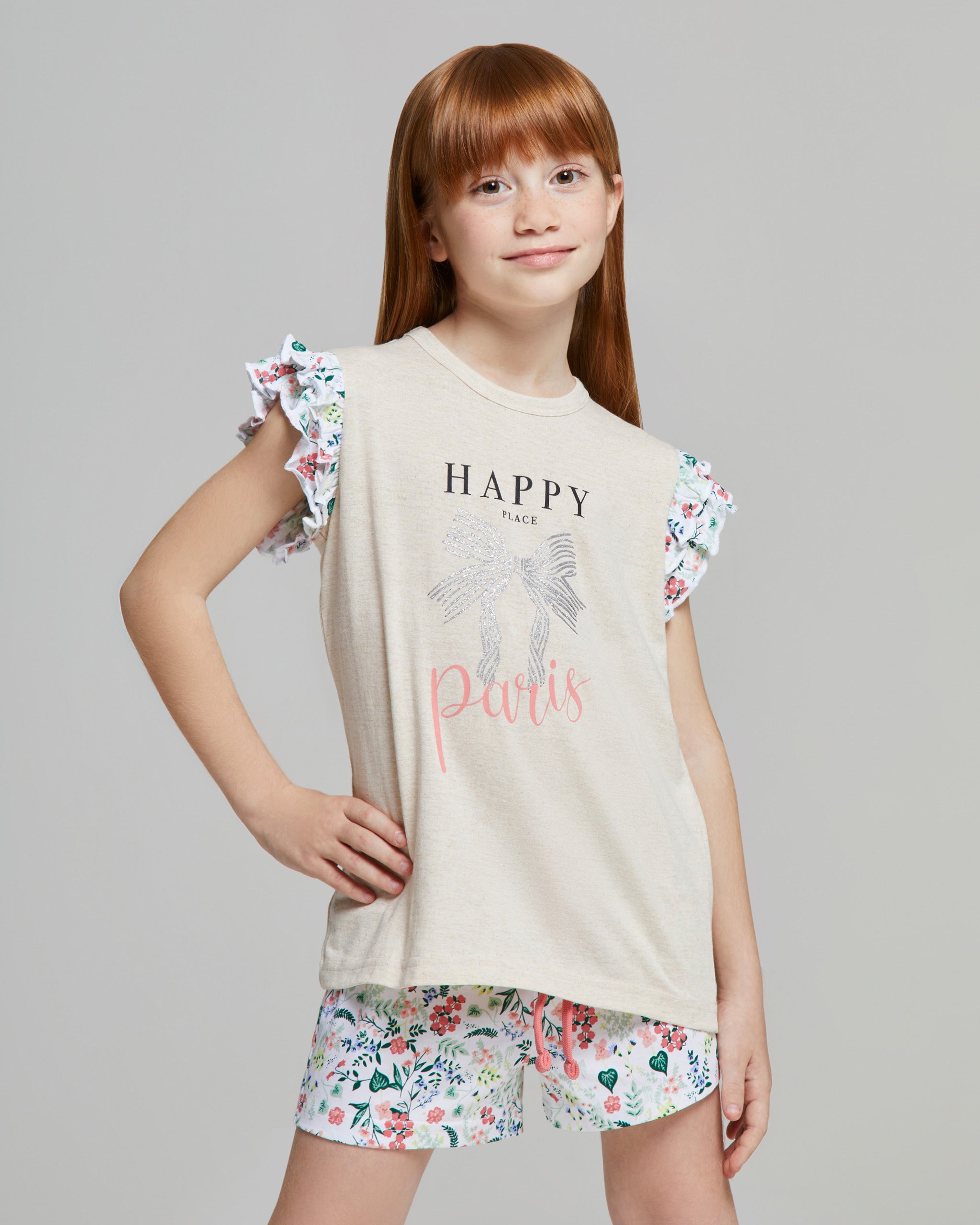 Pyjama court en coton Holly