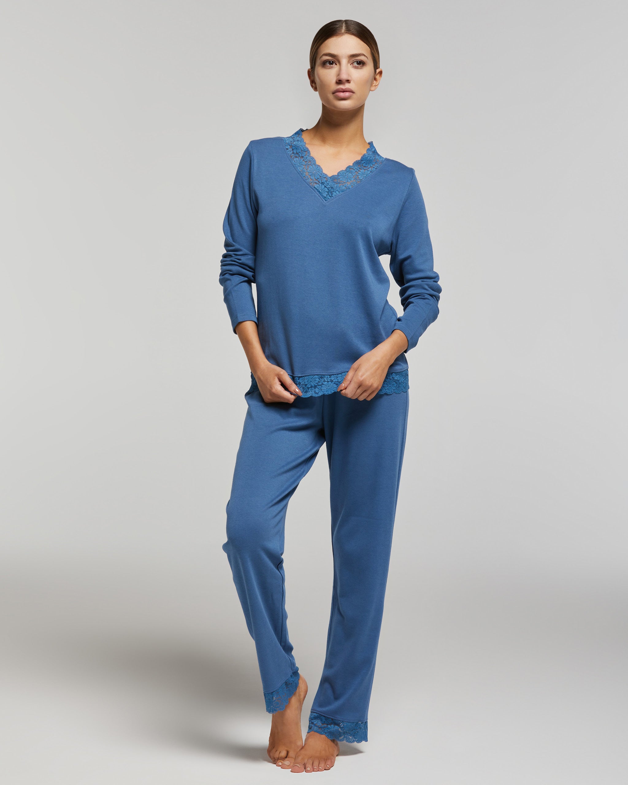 Pyjama long en viscose Maria