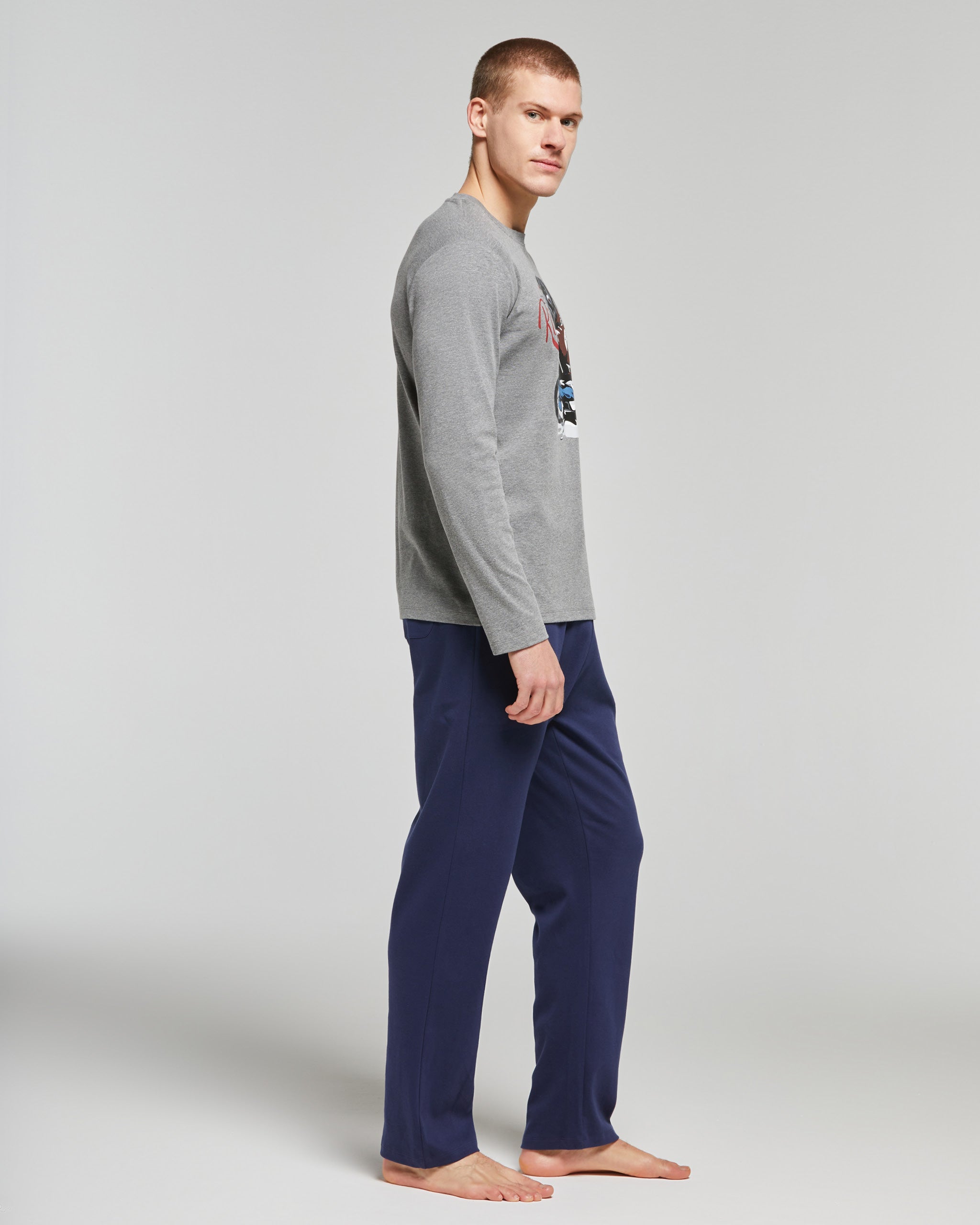 Aldo interlock cotton long pyjamas