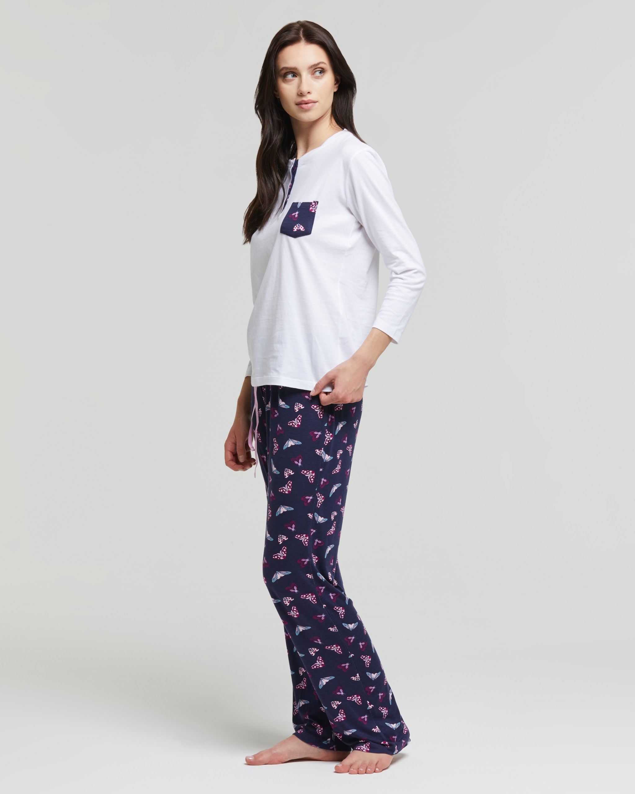 Pyjama long en coton Darla