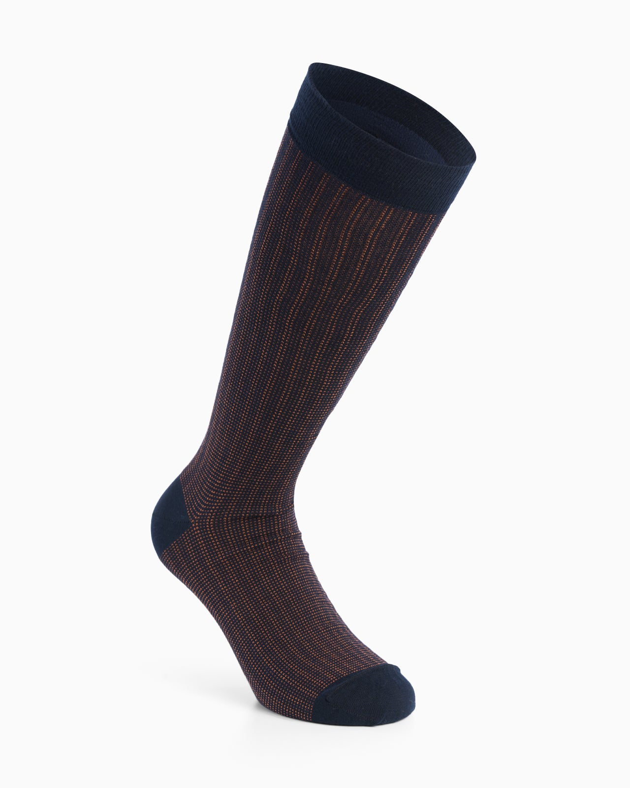 Ivan long cotton sock with micro polka dot pattern