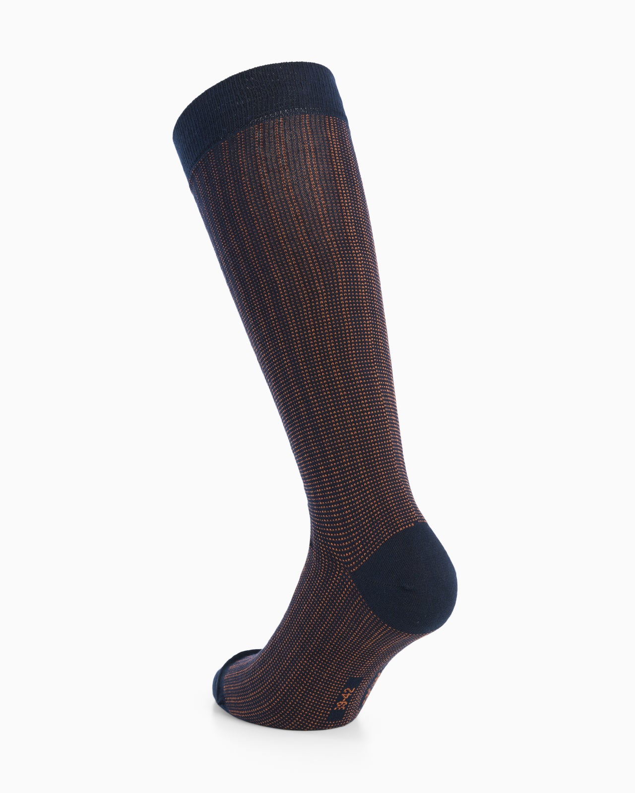 Ivan long cotton sock with micro polka dot pattern