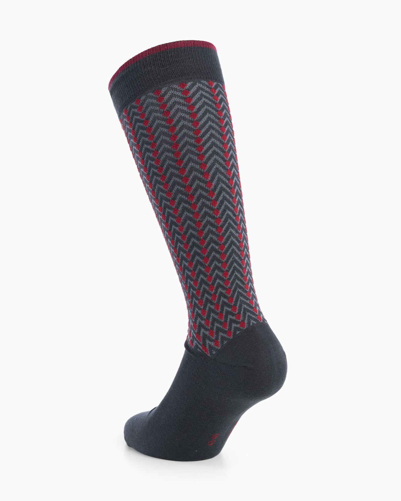 Santiago long cotton sock with geometric pattern