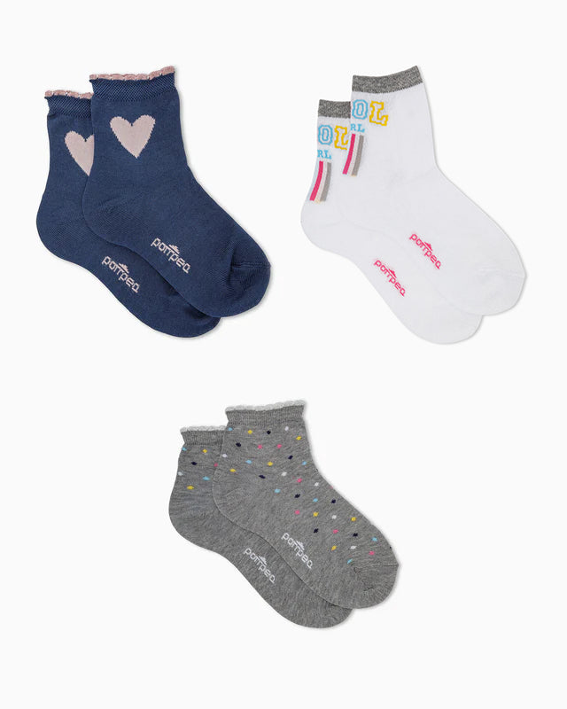 <b>Komplettes Set</b> Mädchensocken (4–10 Jahre)