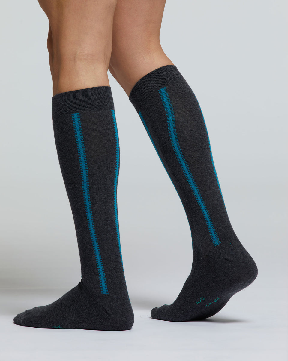 Olmo Sock with Vertical Stripe Pattern | Vertical Stripe Pattern | Pompeia