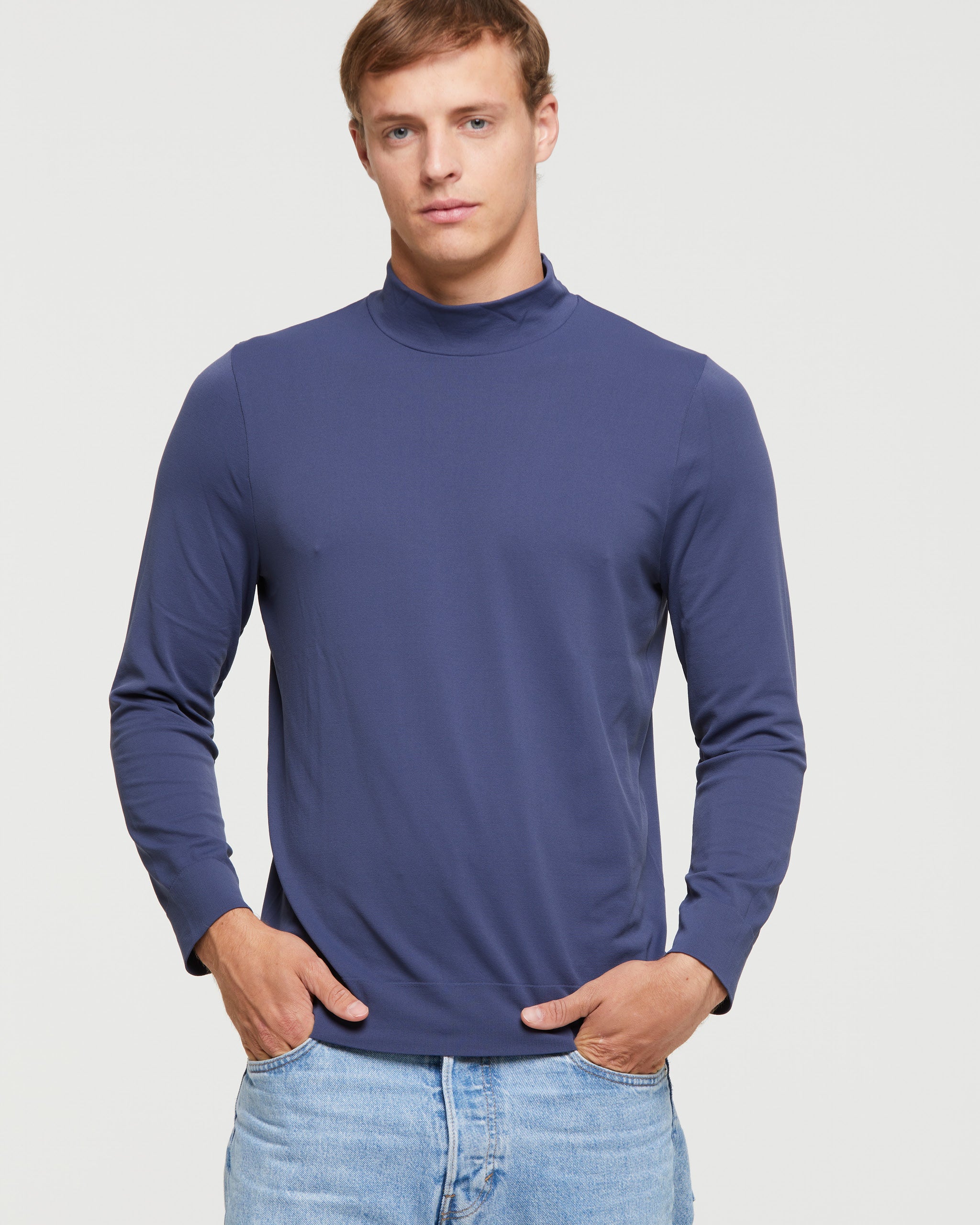 Col roulé homme microfibre